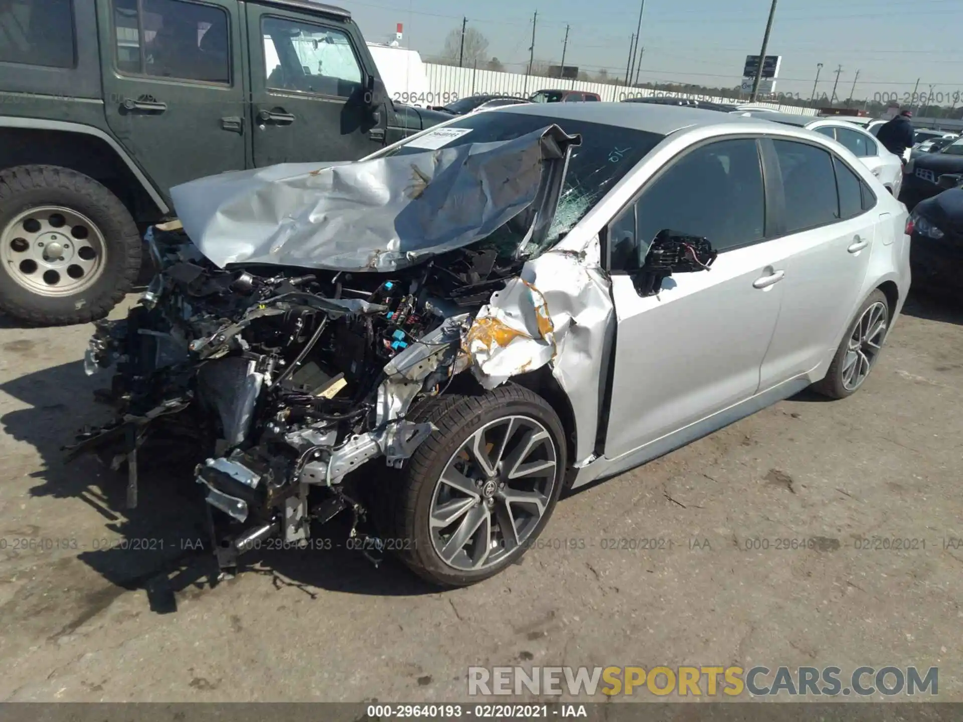 2 Photograph of a damaged car 5YFS4MCE1MP060151 TOYOTA COROLLA 2021