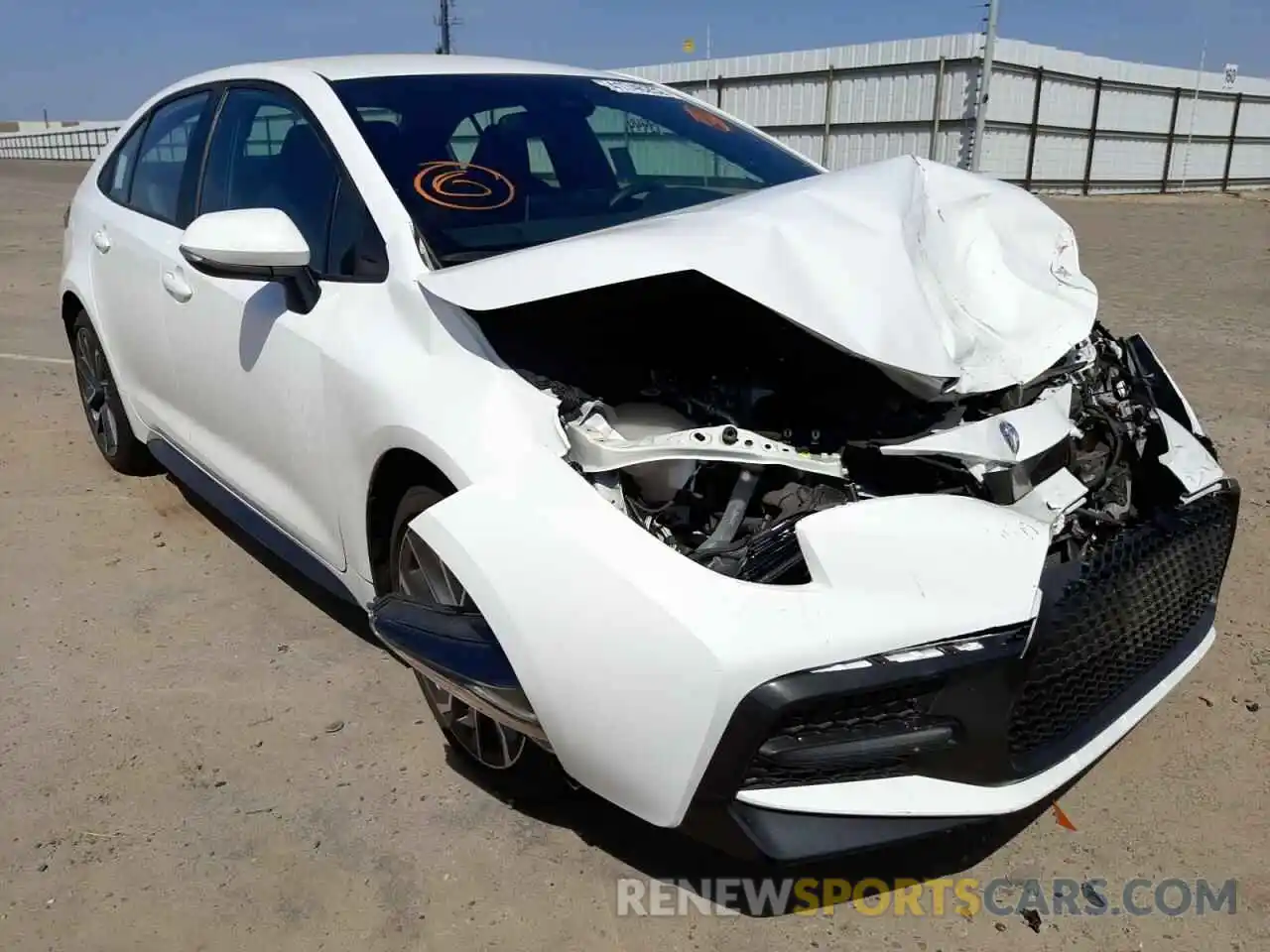 1 Photograph of a damaged car 5YFS4MCE1MP060537 TOYOTA COROLLA 2021