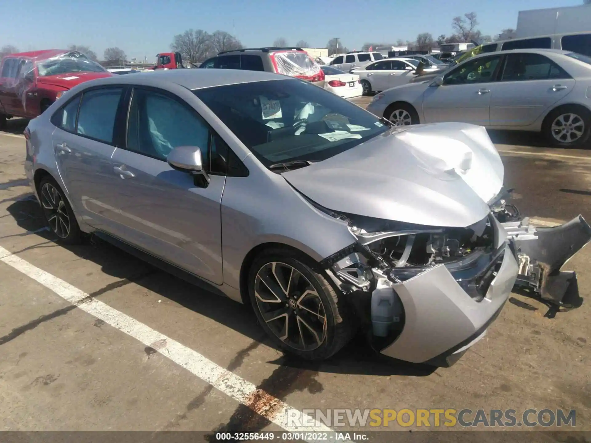 1 Photograph of a damaged car 5YFS4MCE1MP060599 TOYOTA COROLLA 2021