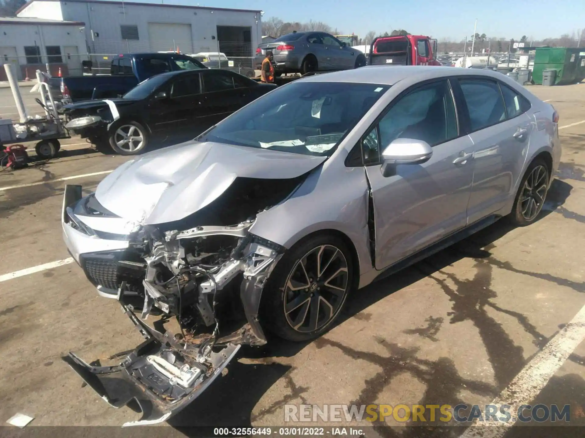 2 Photograph of a damaged car 5YFS4MCE1MP060599 TOYOTA COROLLA 2021