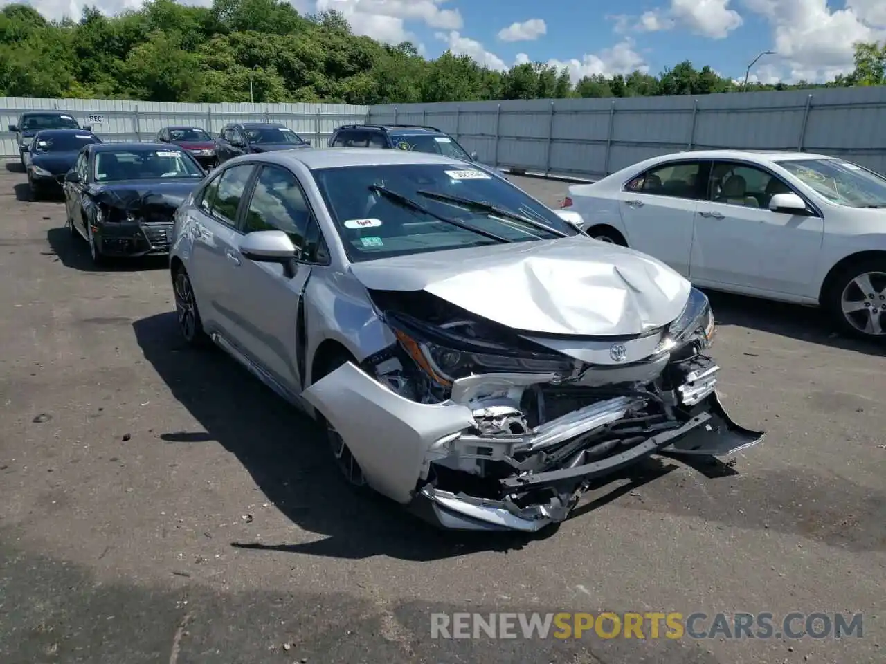 1 Photograph of a damaged car 5YFS4MCE1MP061588 TOYOTA COROLLA 2021