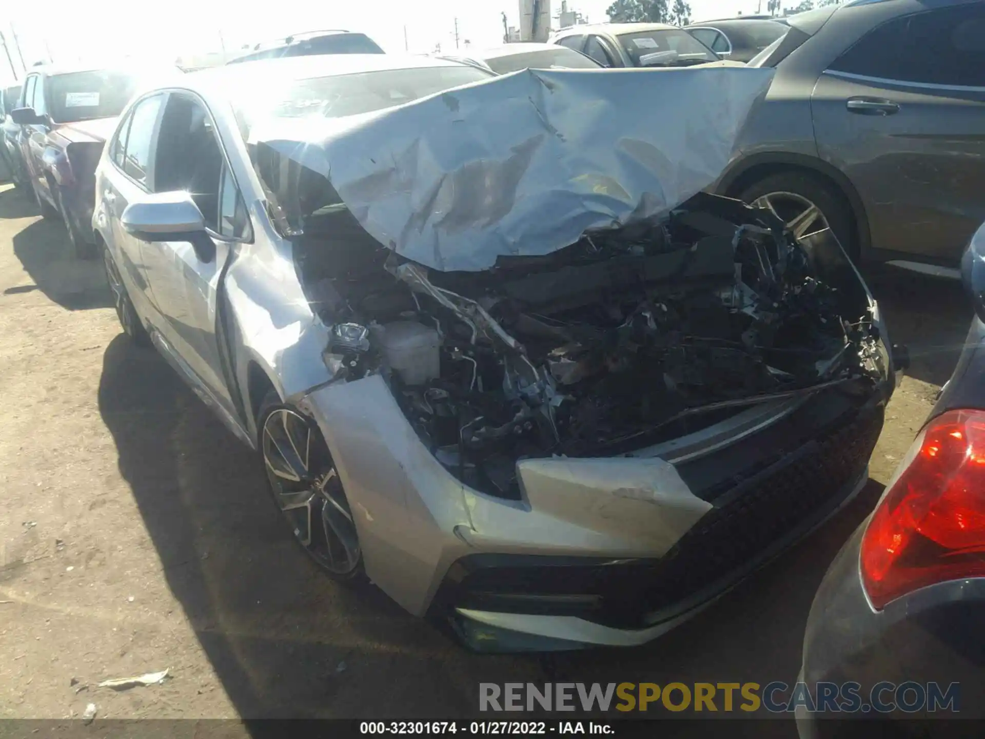 1 Photograph of a damaged car 5YFS4MCE1MP061669 TOYOTA COROLLA 2021