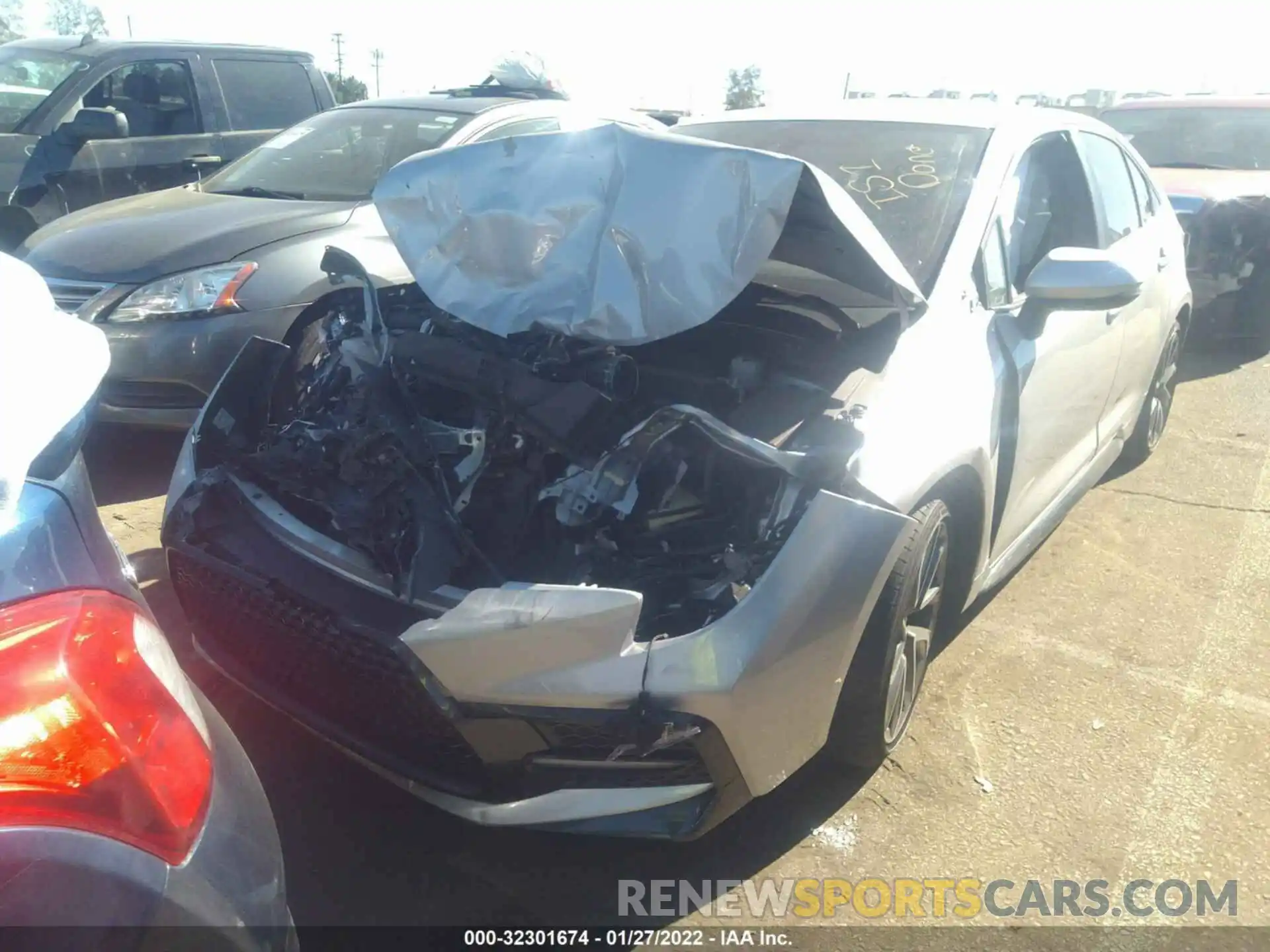 2 Photograph of a damaged car 5YFS4MCE1MP061669 TOYOTA COROLLA 2021