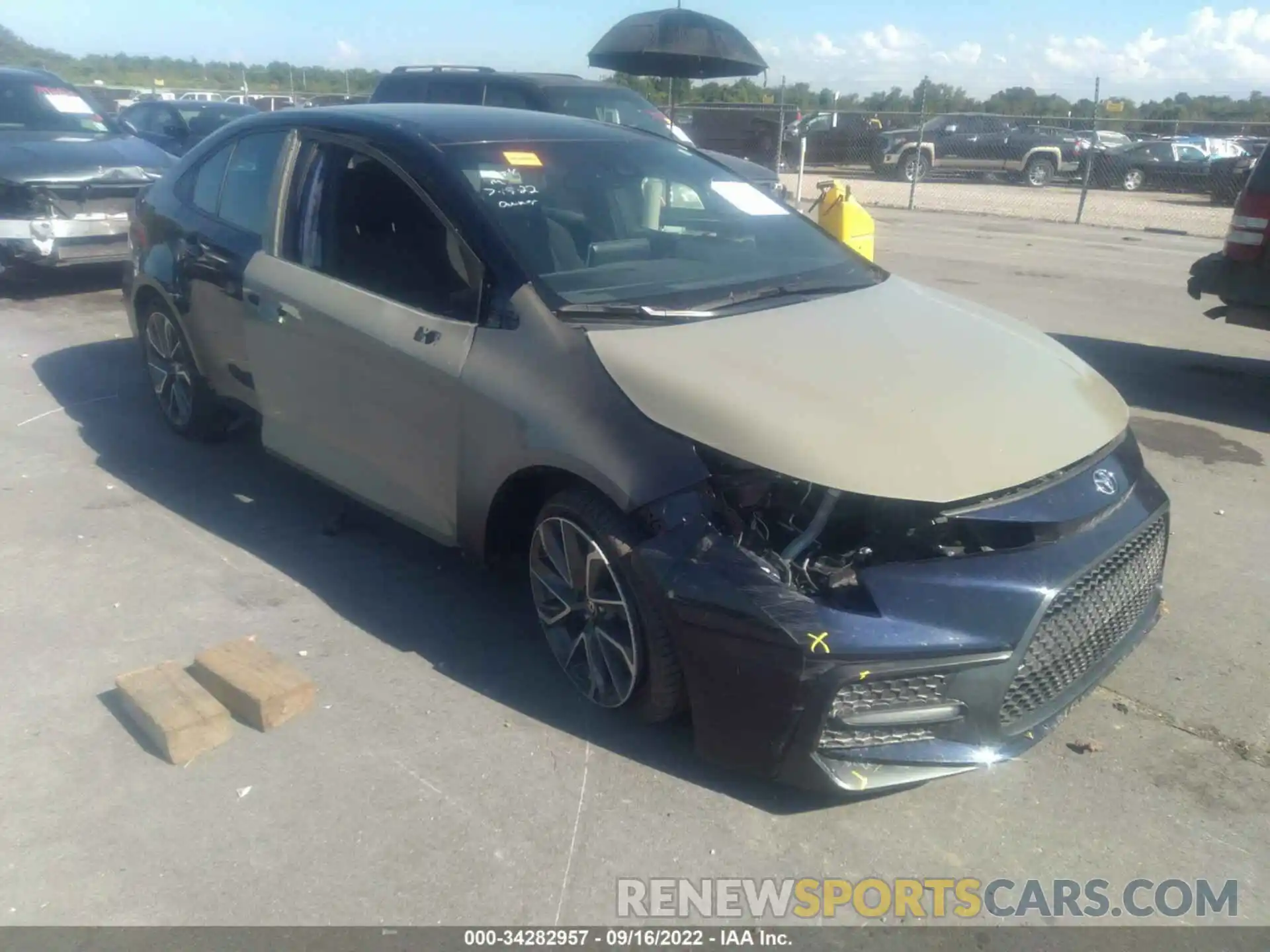 1 Photograph of a damaged car 5YFS4MCE1MP062854 TOYOTA COROLLA 2021