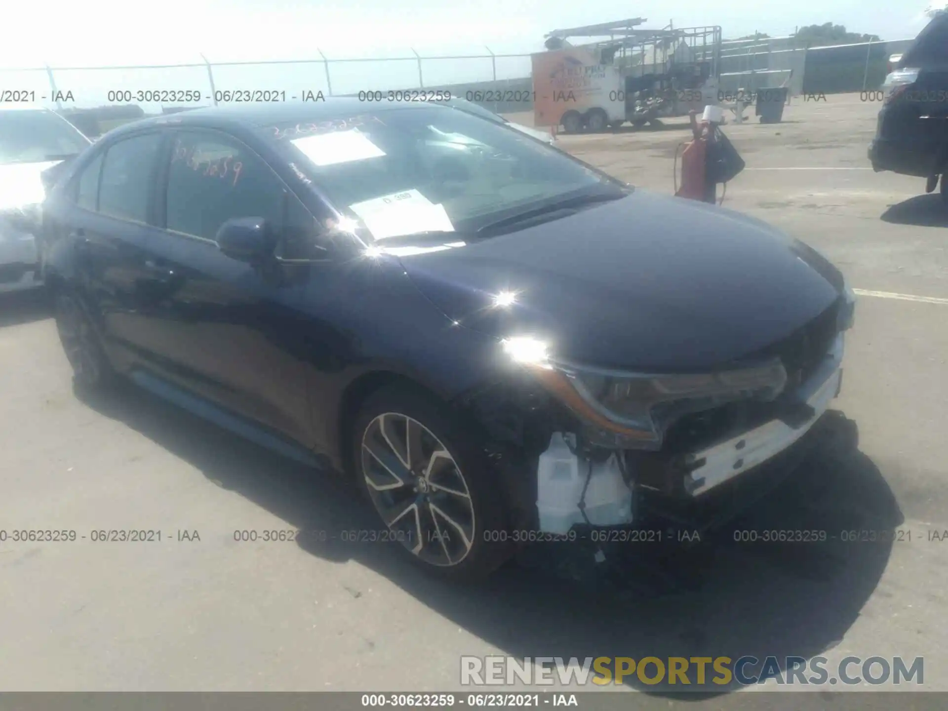 1 Photograph of a damaged car 5YFS4MCE1MP065074 TOYOTA COROLLA 2021