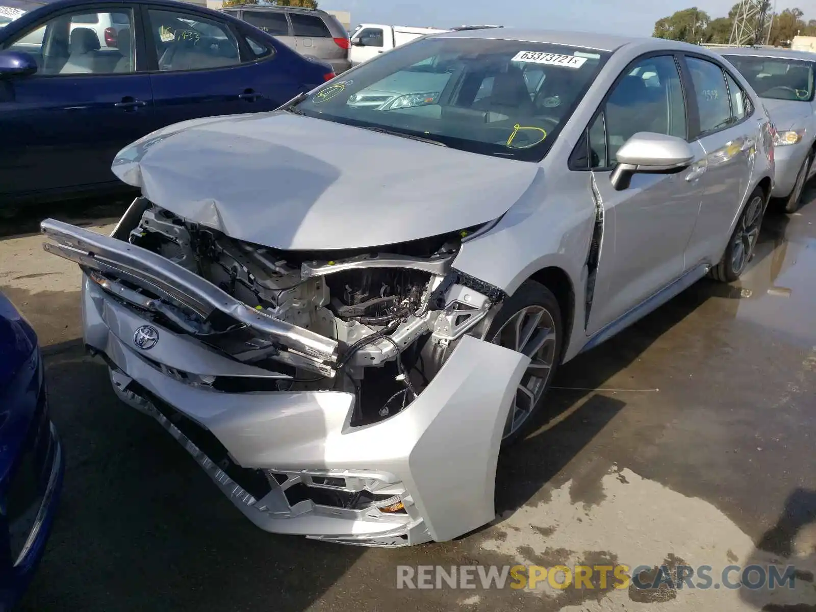 2 Photograph of a damaged car 5YFS4MCE1MP065544 TOYOTA COROLLA 2021