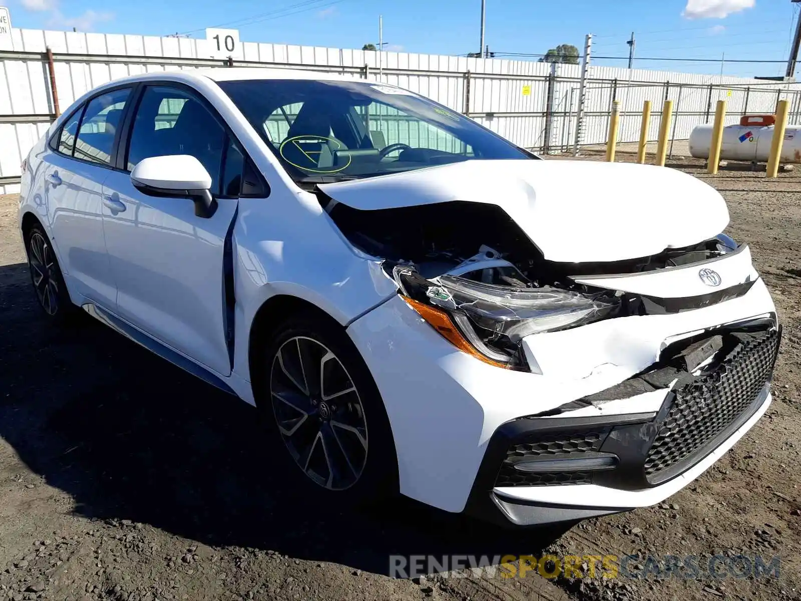 1 Photograph of a damaged car 5YFS4MCE1MP065821 TOYOTA COROLLA 2021