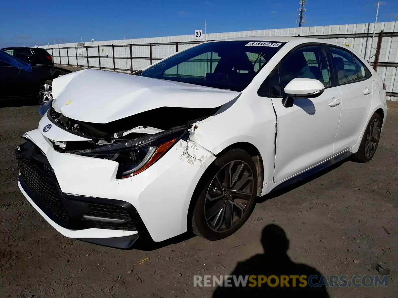 2 Photograph of a damaged car 5YFS4MCE1MP065821 TOYOTA COROLLA 2021