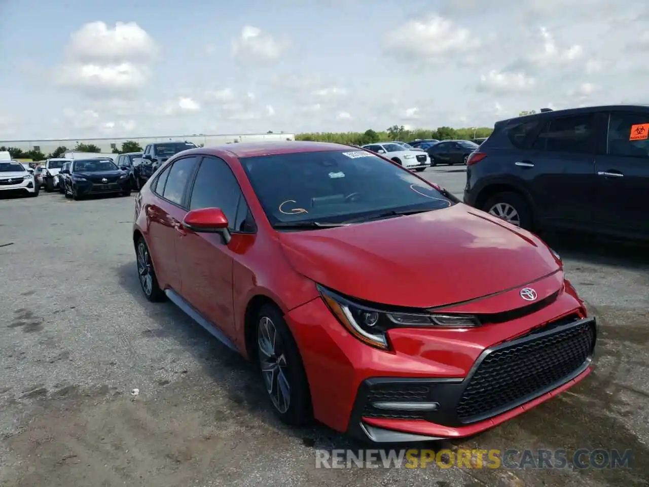 1 Photograph of a damaged car 5YFS4MCE1MP066113 TOYOTA COROLLA 2021