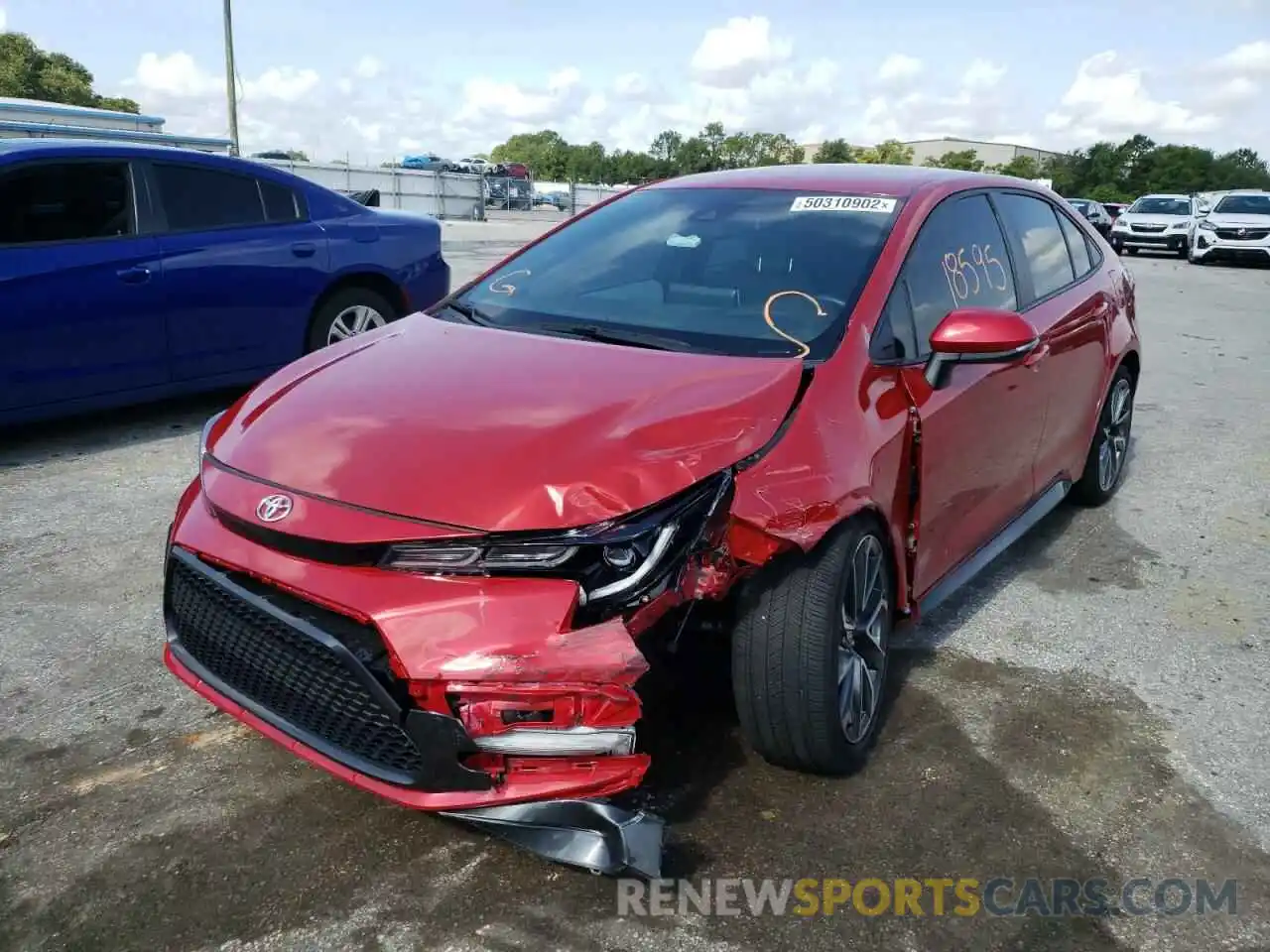 2 Photograph of a damaged car 5YFS4MCE1MP066113 TOYOTA COROLLA 2021