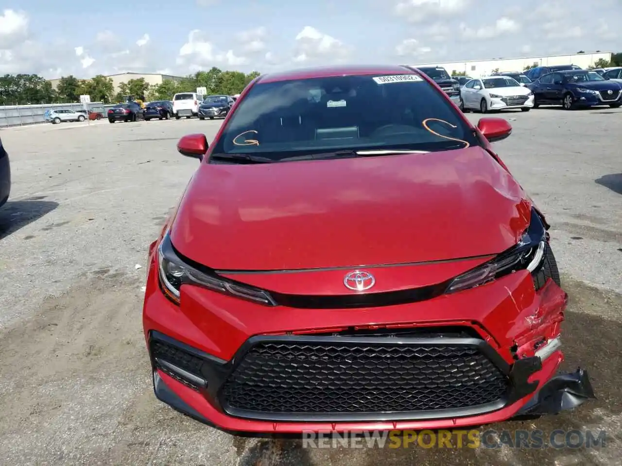 9 Photograph of a damaged car 5YFS4MCE1MP066113 TOYOTA COROLLA 2021