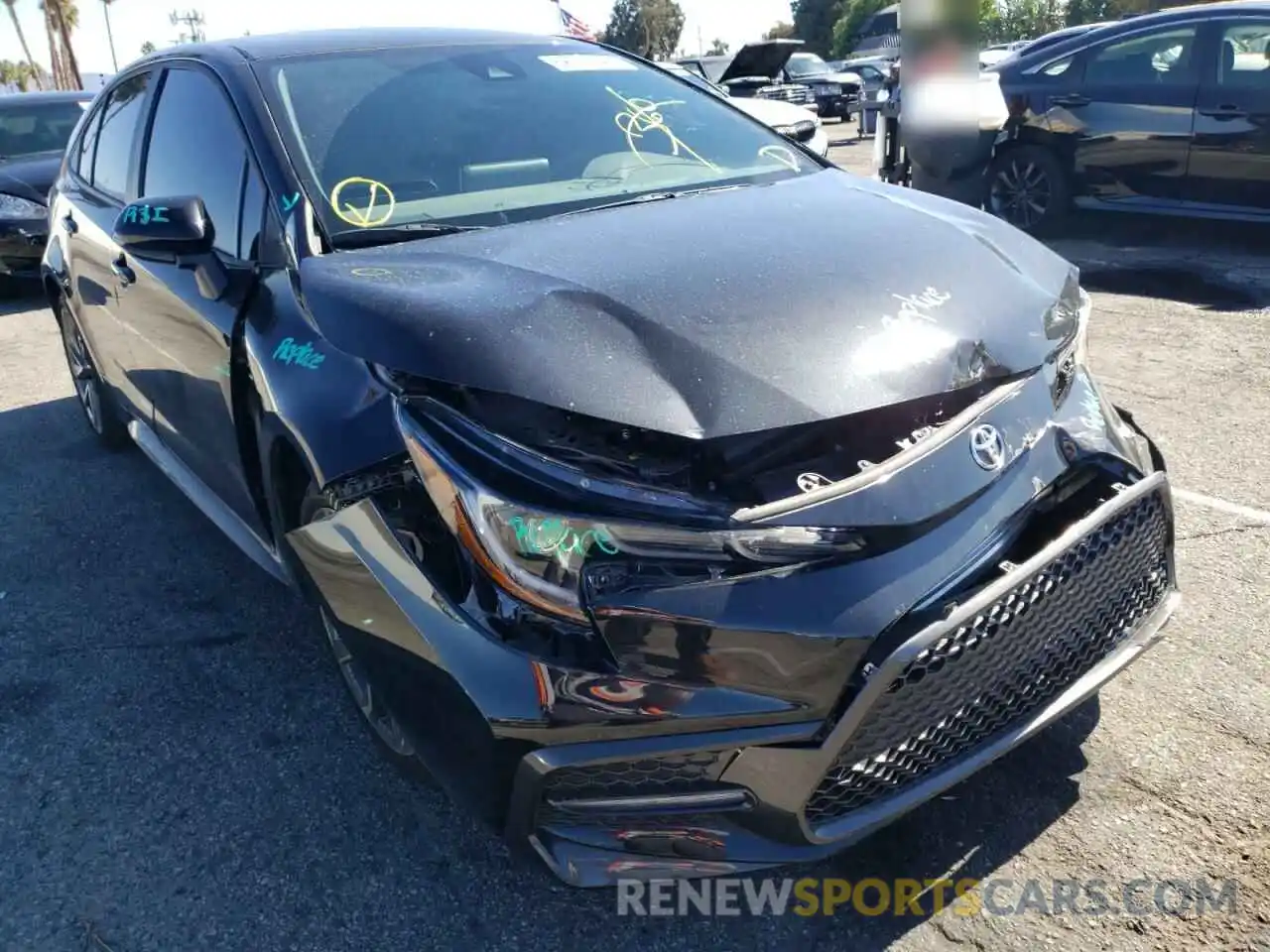 1 Photograph of a damaged car 5YFS4MCE1MP069772 TOYOTA COROLLA 2021