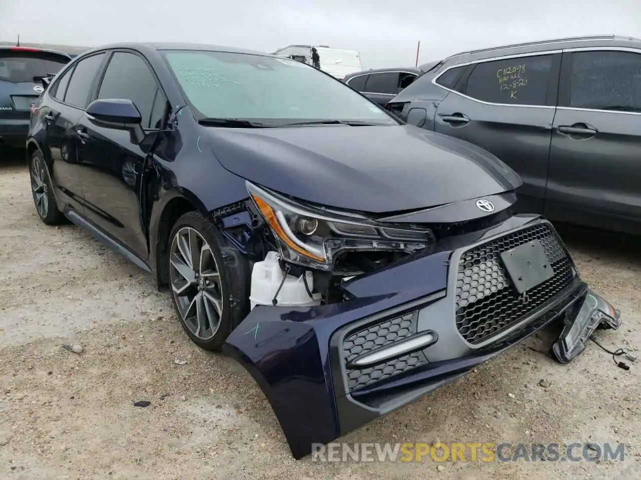 1 Photograph of a damaged car 5YFS4MCE1MP071991 TOYOTA COROLLA 2021