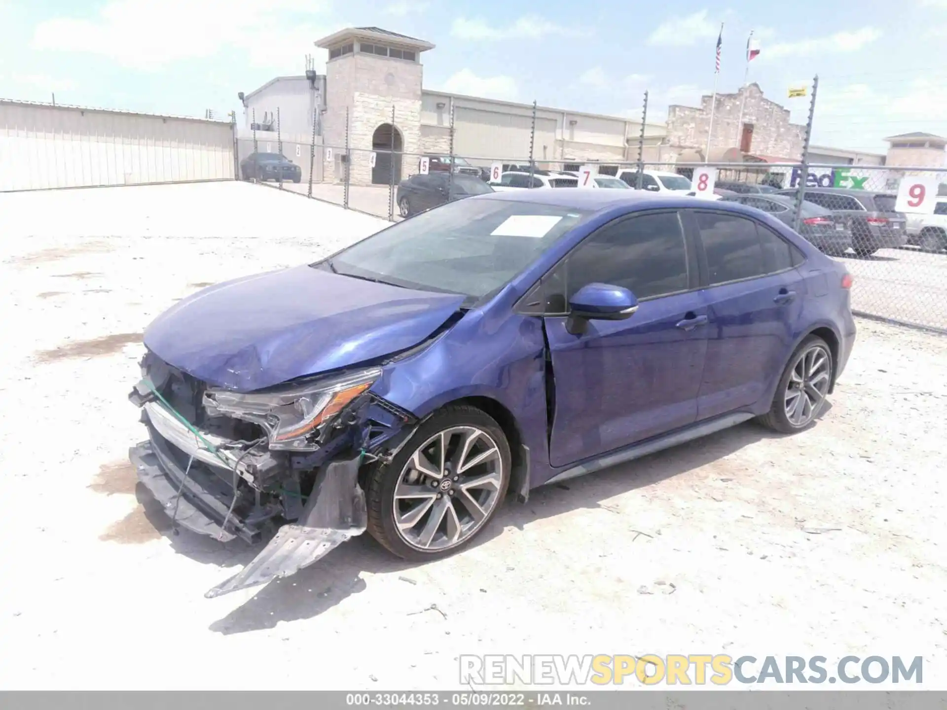 2 Photograph of a damaged car 5YFS4MCE1MP072316 TOYOTA COROLLA 2021