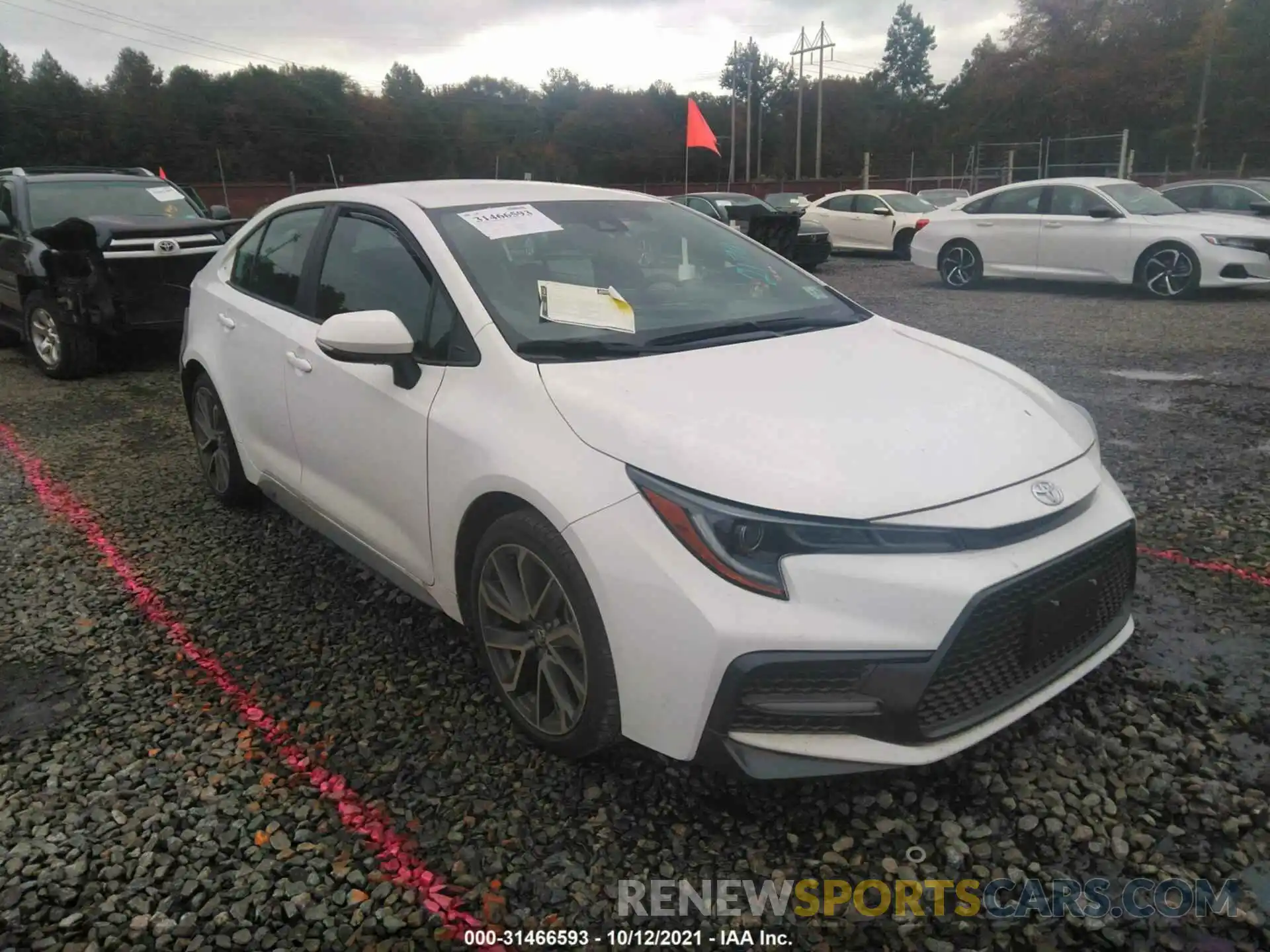 1 Photograph of a damaged car 5YFS4MCE1MP074440 TOYOTA COROLLA 2021