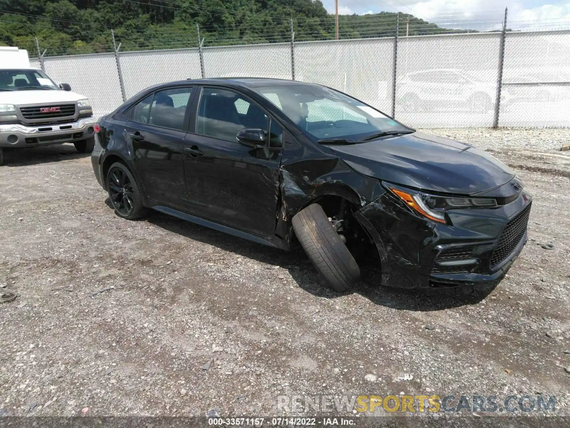 1 Photograph of a damaged car 5YFS4MCE1MP075507 TOYOTA COROLLA 2021