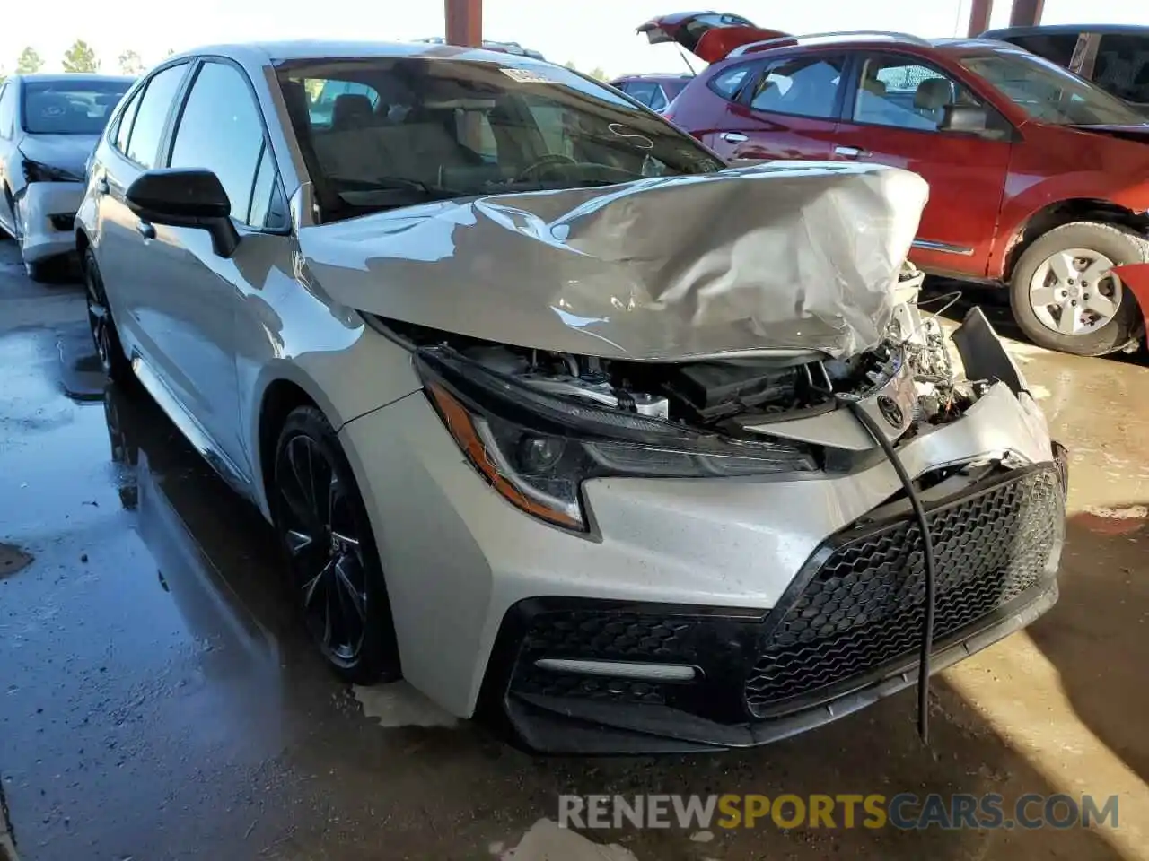 1 Photograph of a damaged car 5YFS4MCE1MP076477 TOYOTA COROLLA 2021