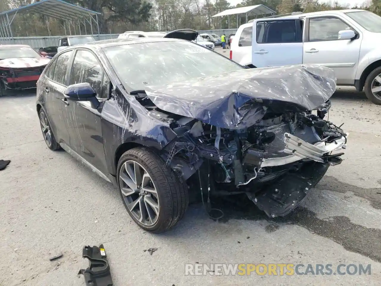 1 Photograph of a damaged car 5YFS4MCE1MP076933 TOYOTA COROLLA 2021