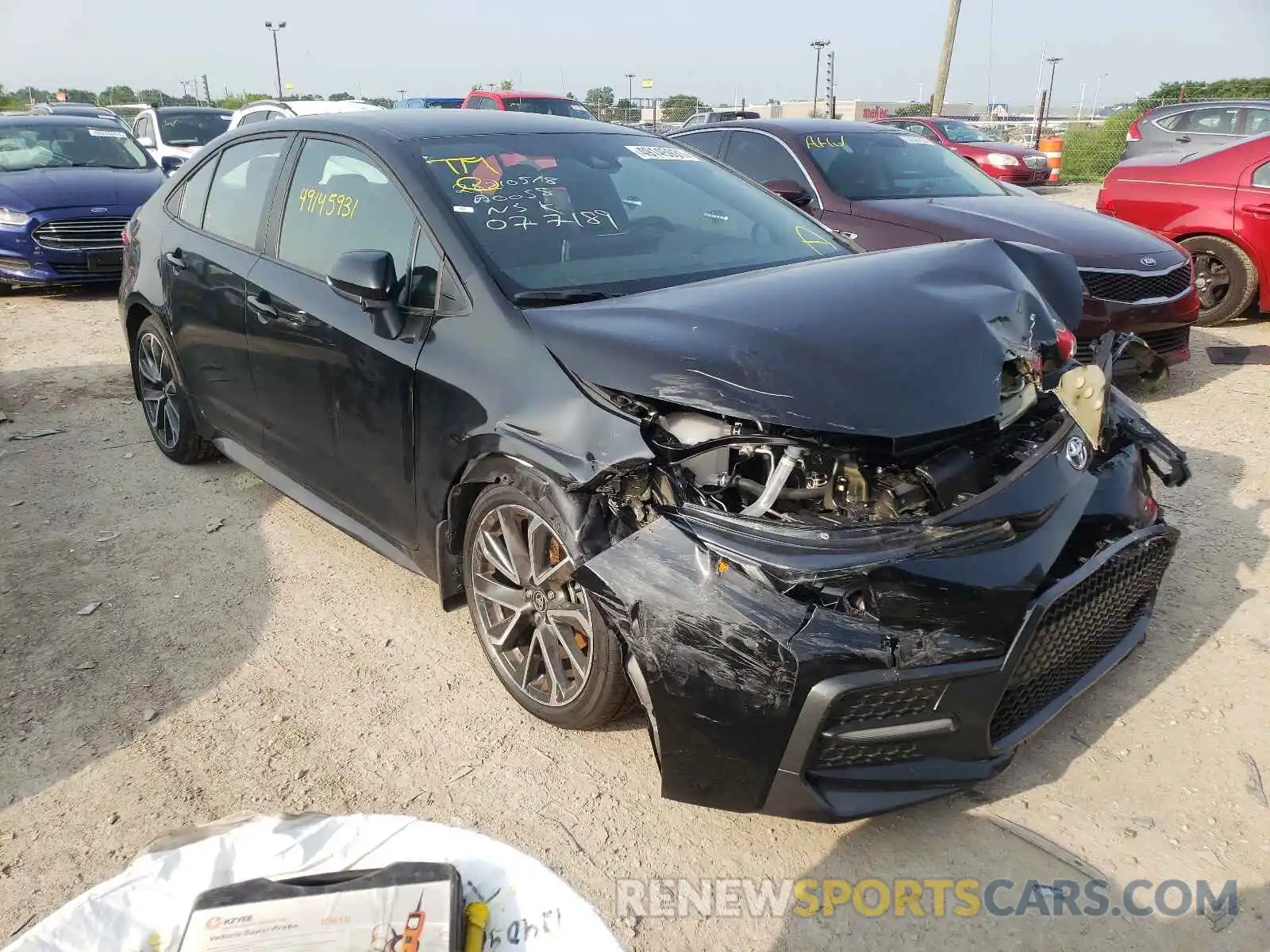 1 Photograph of a damaged car 5YFS4MCE1MP077189 TOYOTA COROLLA 2021