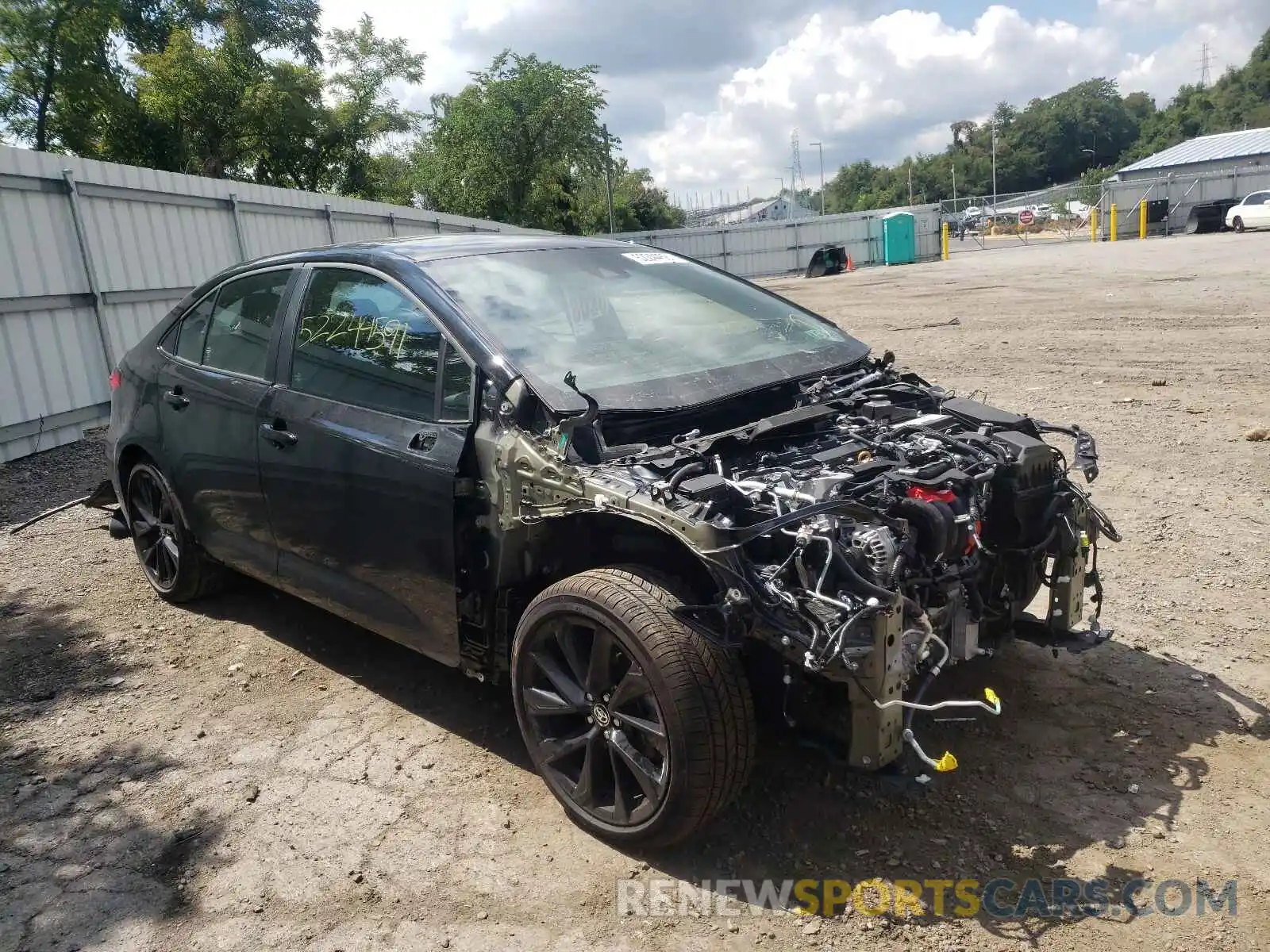 1 Photograph of a damaged car 5YFS4MCE1MP077211 TOYOTA COROLLA 2021