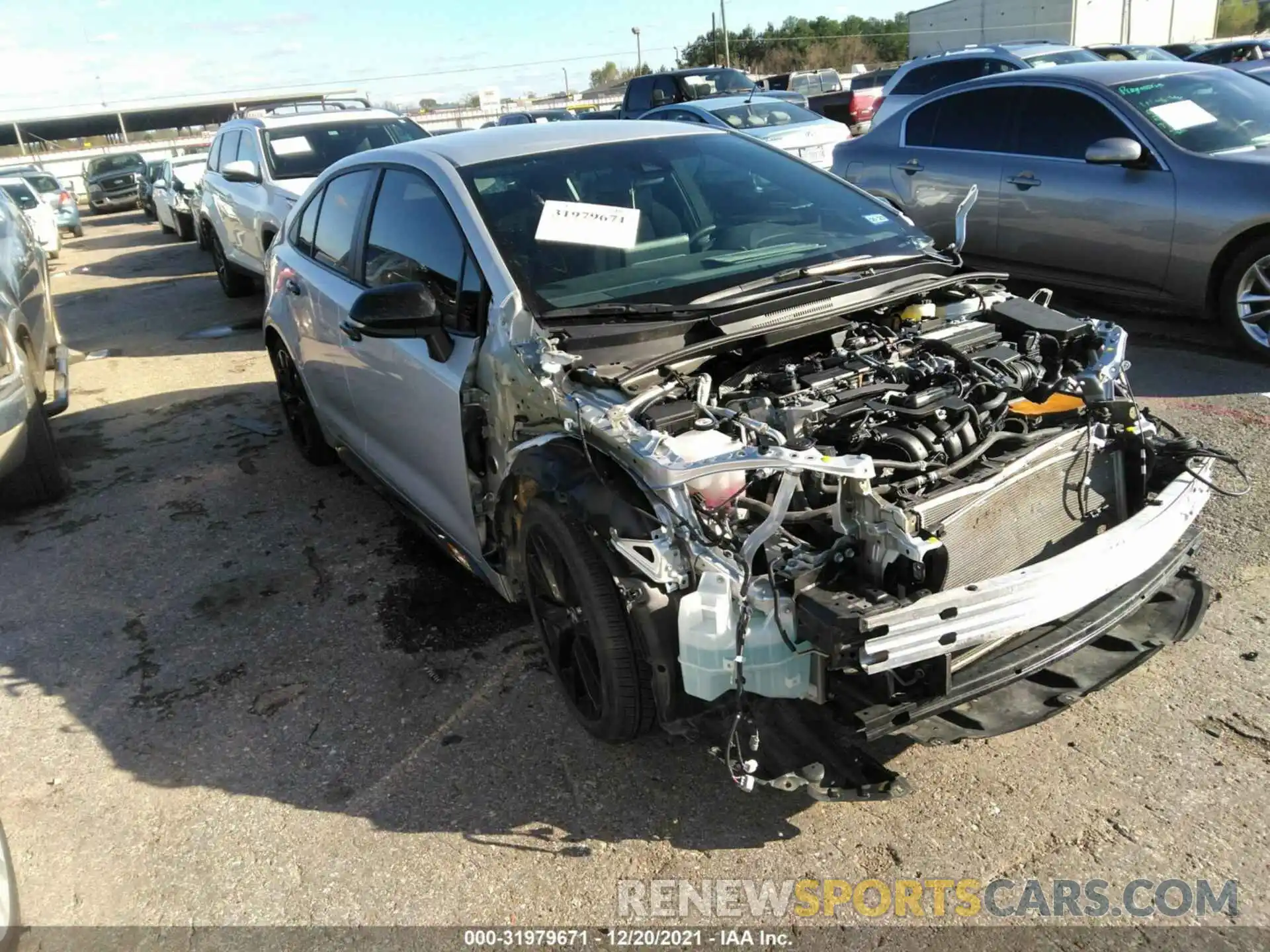 1 Photograph of a damaged car 5YFS4MCE1MP078536 TOYOTA COROLLA 2021