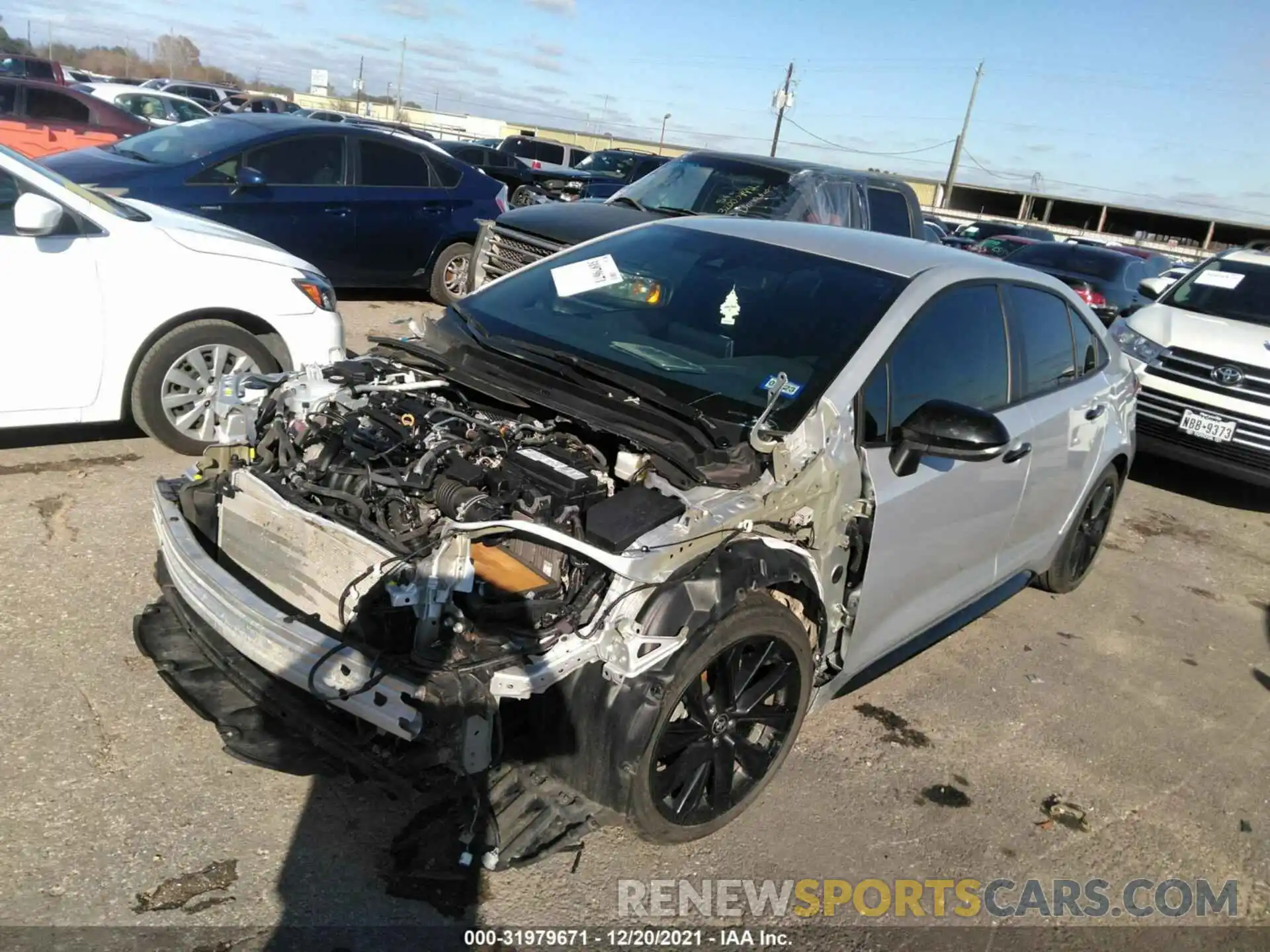 2 Photograph of a damaged car 5YFS4MCE1MP078536 TOYOTA COROLLA 2021