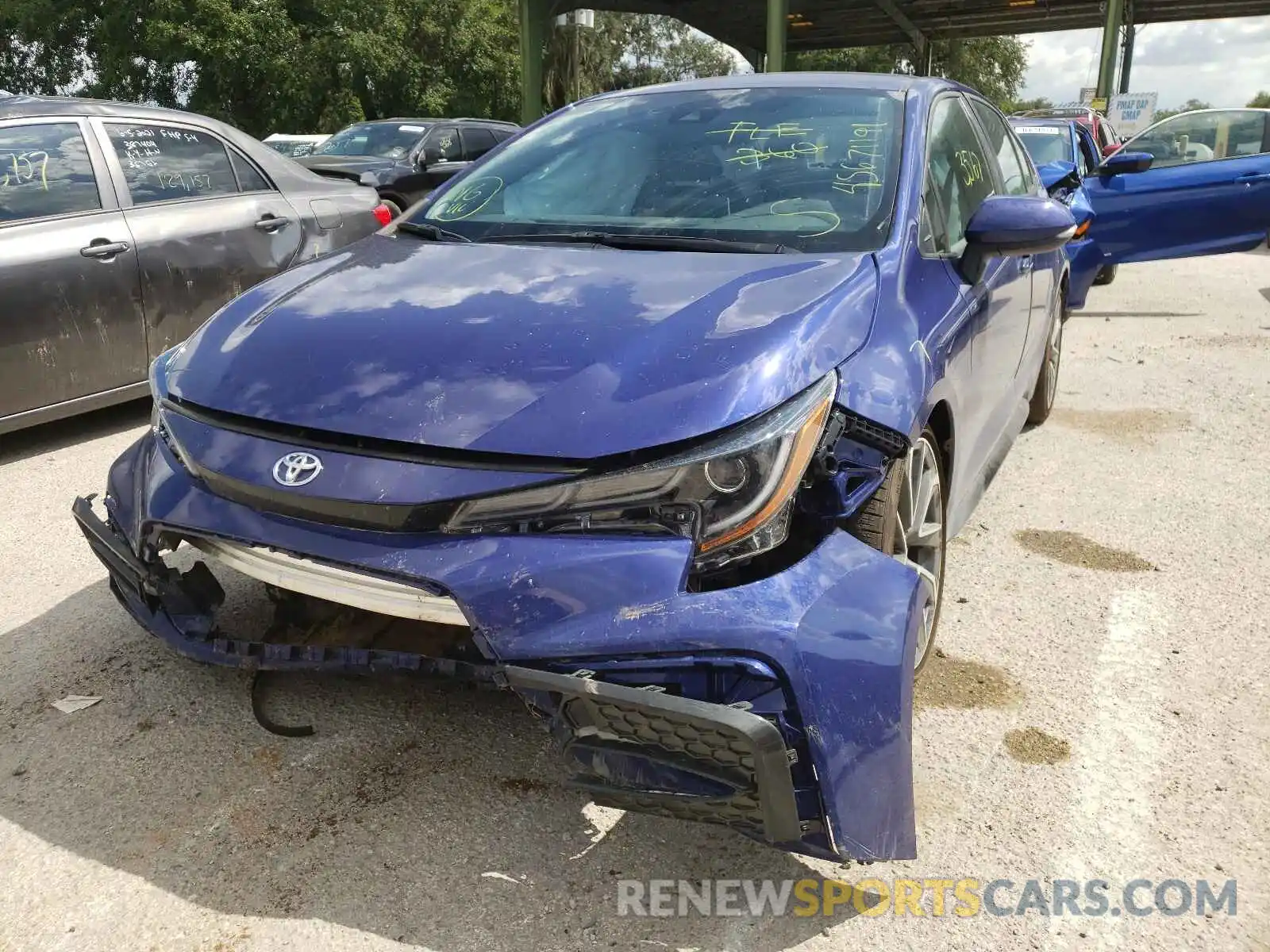 2 Photograph of a damaged car 5YFS4MCE1MP079461 TOYOTA COROLLA 2021