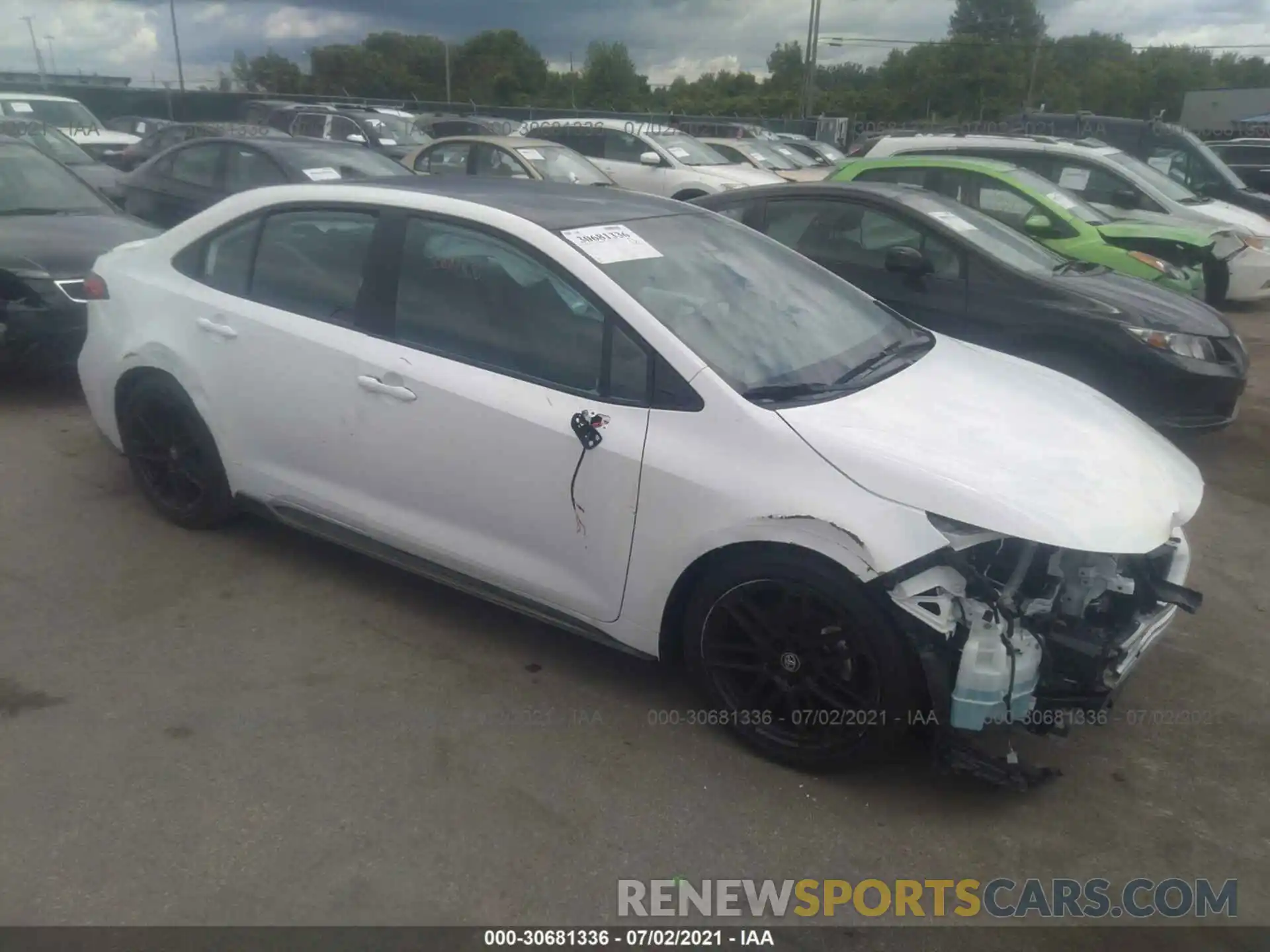 1 Photograph of a damaged car 5YFS4MCE1MP080500 TOYOTA COROLLA 2021