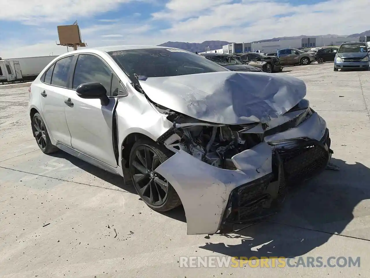 1 Photograph of a damaged car 5YFS4MCE1MP083395 TOYOTA COROLLA 2021