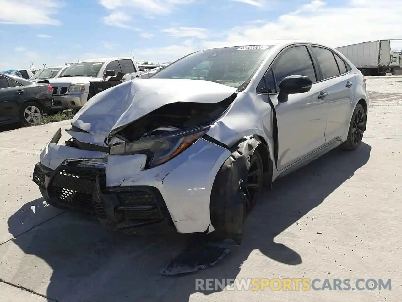 2 Photograph of a damaged car 5YFS4MCE1MP083395 TOYOTA COROLLA 2021