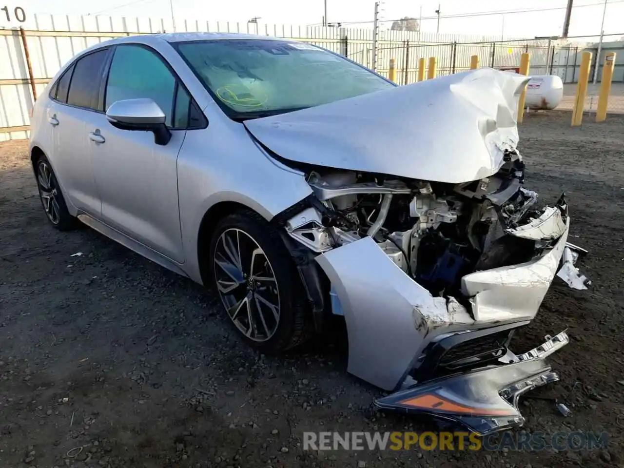 1 Photograph of a damaged car 5YFS4MCE1MP088399 TOYOTA COROLLA 2021