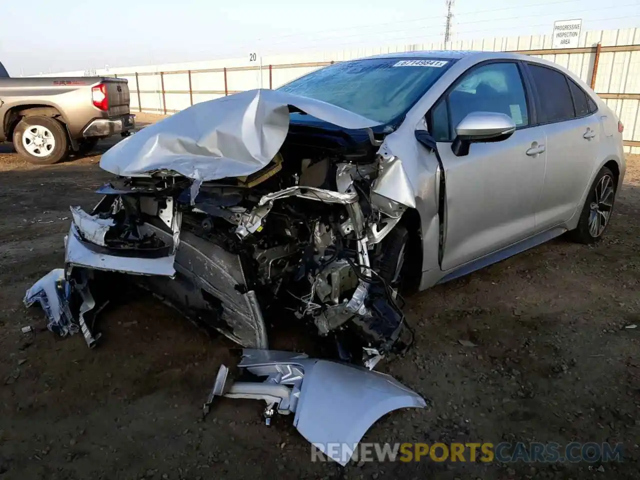 2 Photograph of a damaged car 5YFS4MCE1MP088399 TOYOTA COROLLA 2021