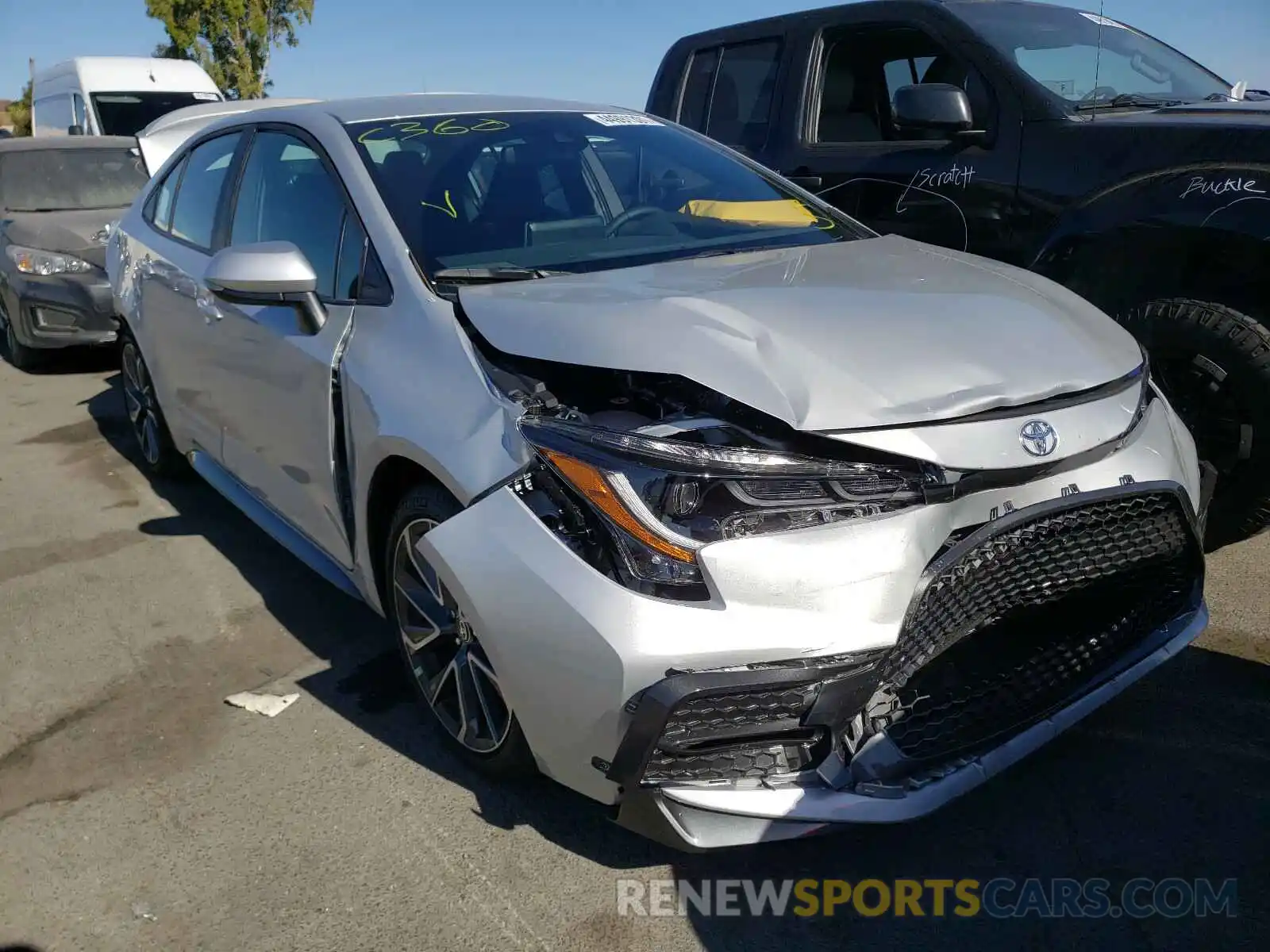 1 Photograph of a damaged car 5YFS4MCE1MP088581 TOYOTA COROLLA 2021