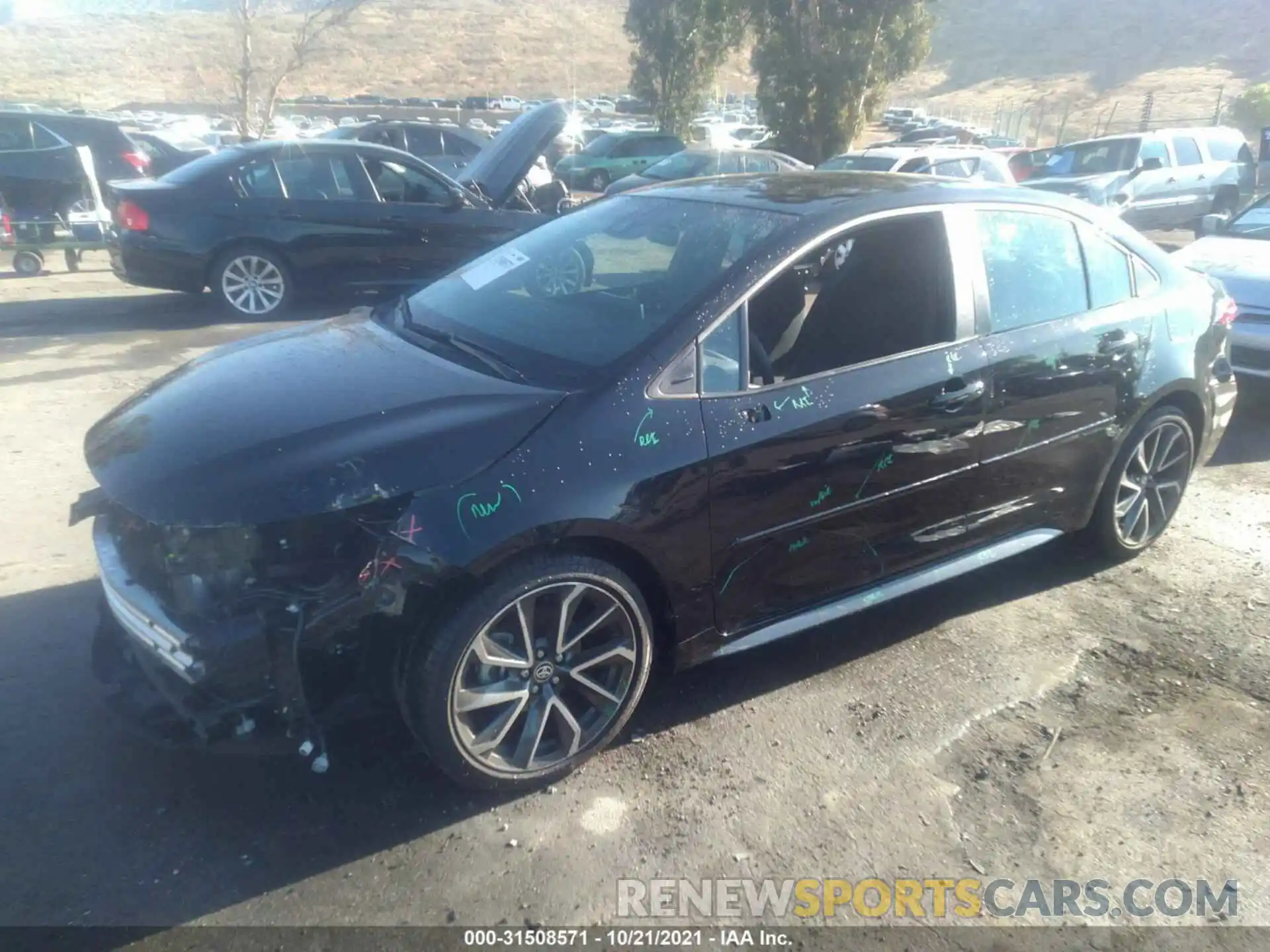 2 Photograph of a damaged car 5YFS4MCE1MP089911 TOYOTA COROLLA 2021