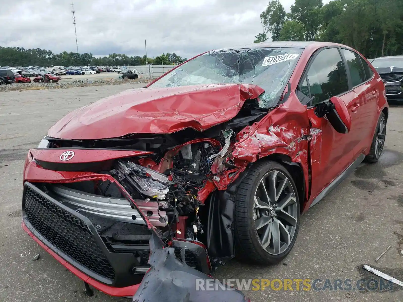 2 Photograph of a damaged car 5YFS4MCE1MP091335 TOYOTA COROLLA 2021