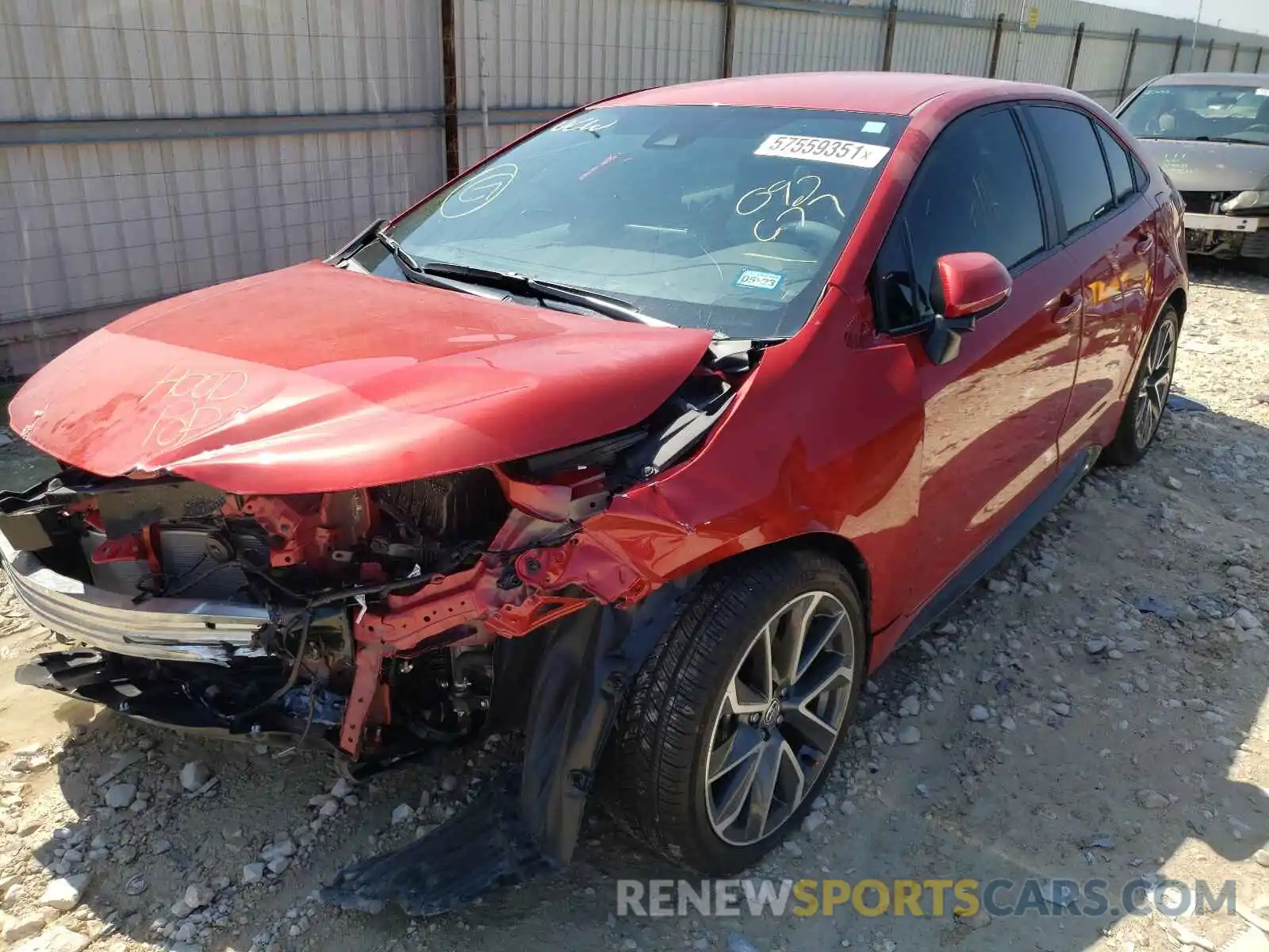 2 Photograph of a damaged car 5YFS4MCE1MP092677 TOYOTA COROLLA 2021