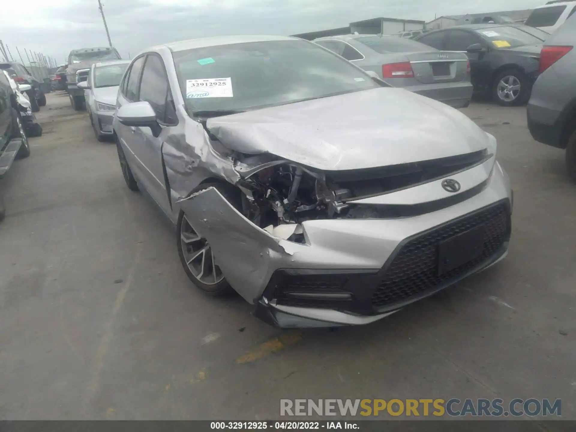 1 Photograph of a damaged car 5YFS4MCE1MP093733 TOYOTA COROLLA 2021