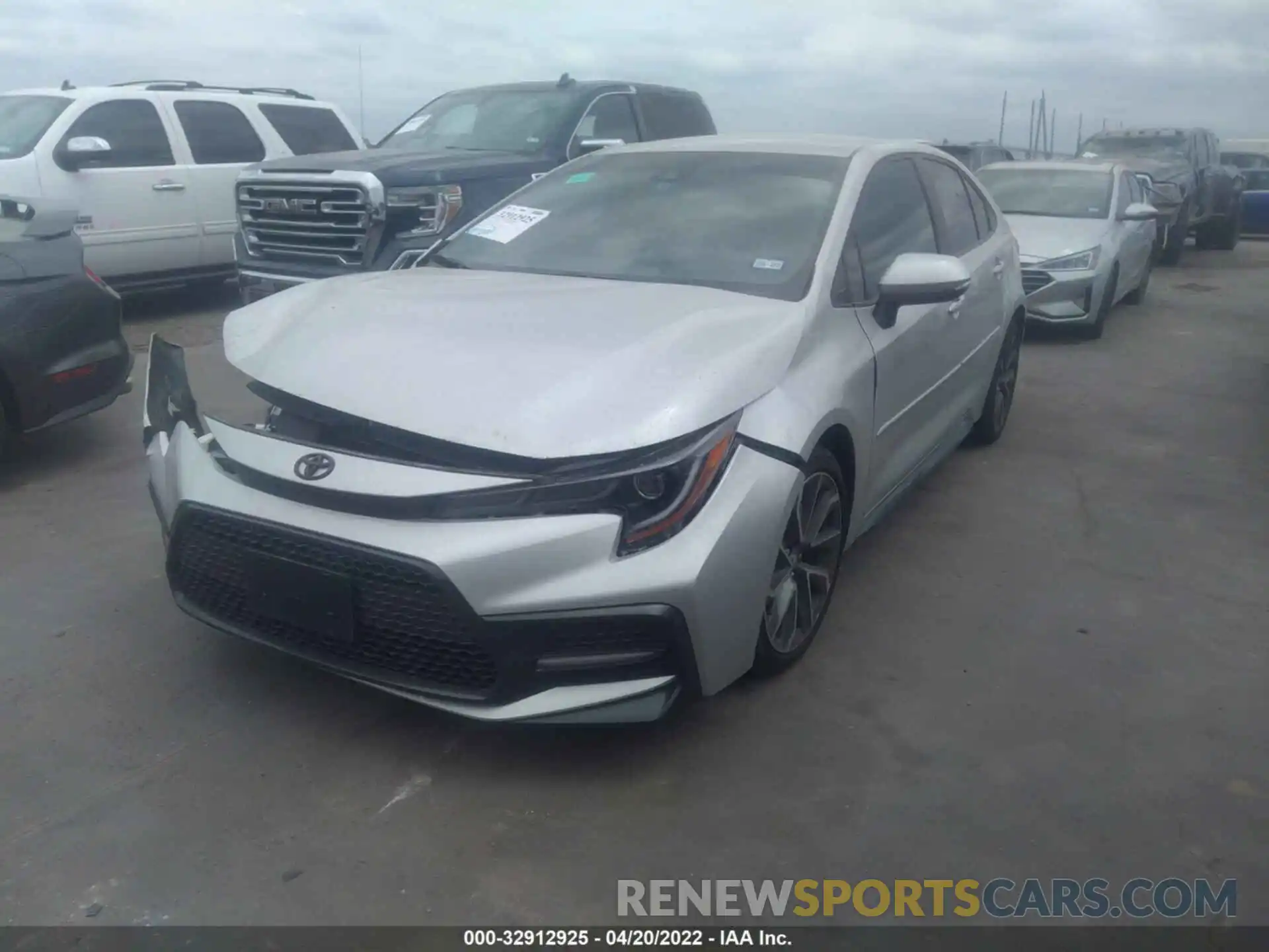 2 Photograph of a damaged car 5YFS4MCE1MP093733 TOYOTA COROLLA 2021