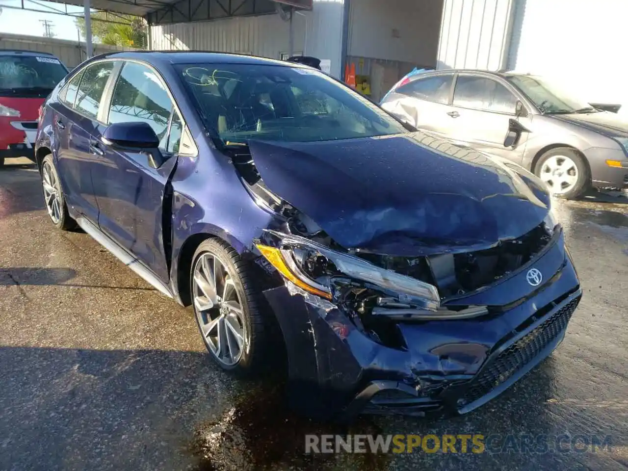 1 Photograph of a damaged car 5YFS4MCE1MP096017 TOYOTA COROLLA 2021