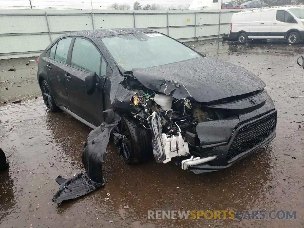 1 Photograph of a damaged car 5YFS4MCE1MP096678 TOYOTA COROLLA 2021