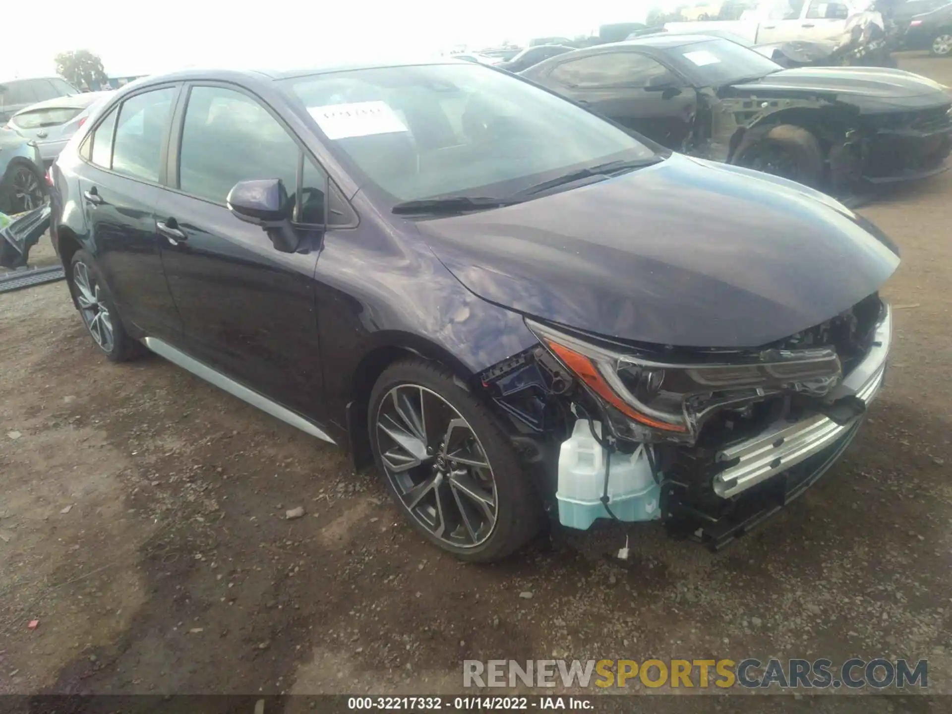 1 Photograph of a damaged car 5YFS4MCE1MP097183 TOYOTA COROLLA 2021