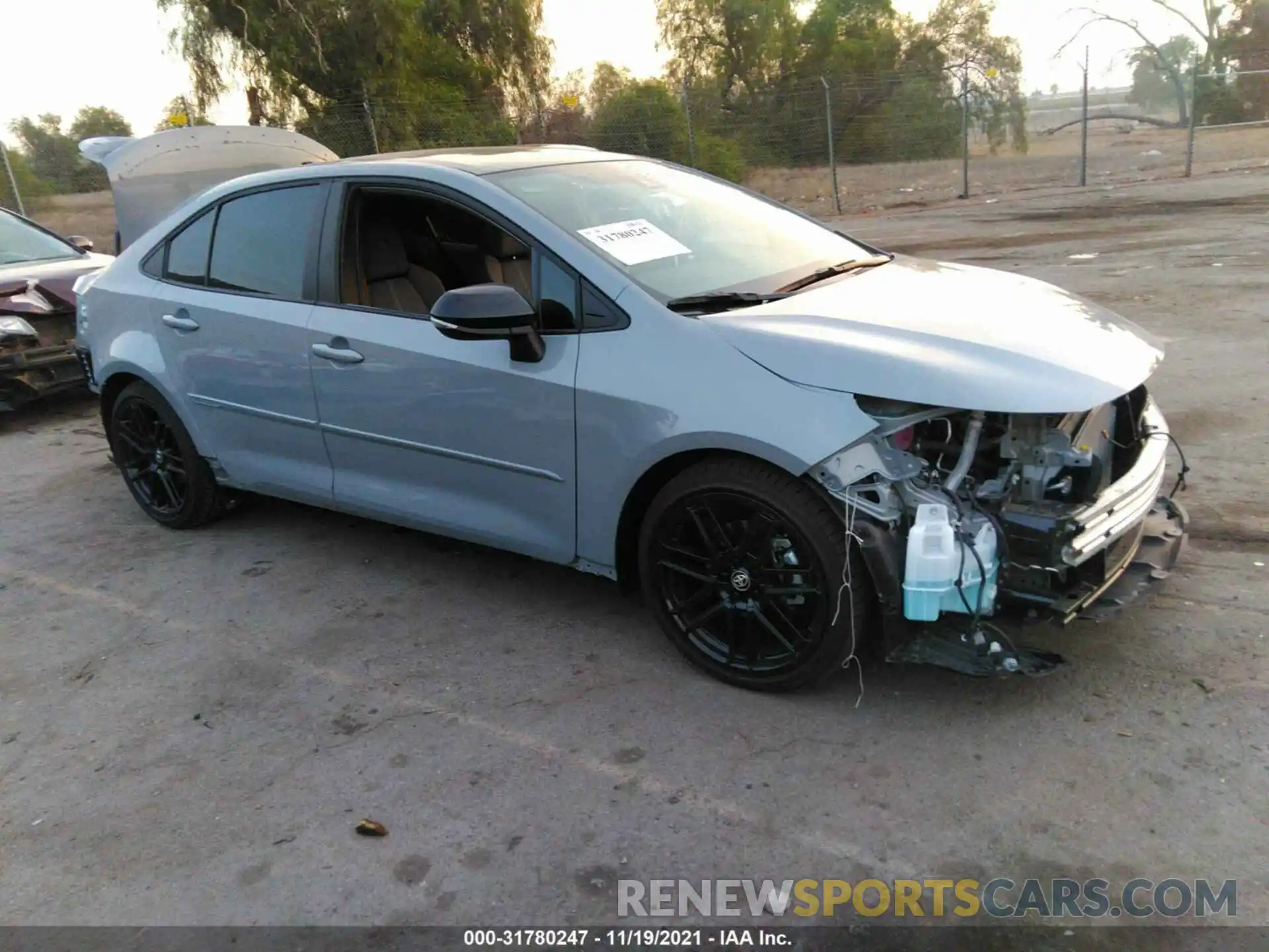 1 Photograph of a damaged car 5YFS4MCE1MP097247 TOYOTA COROLLA 2021