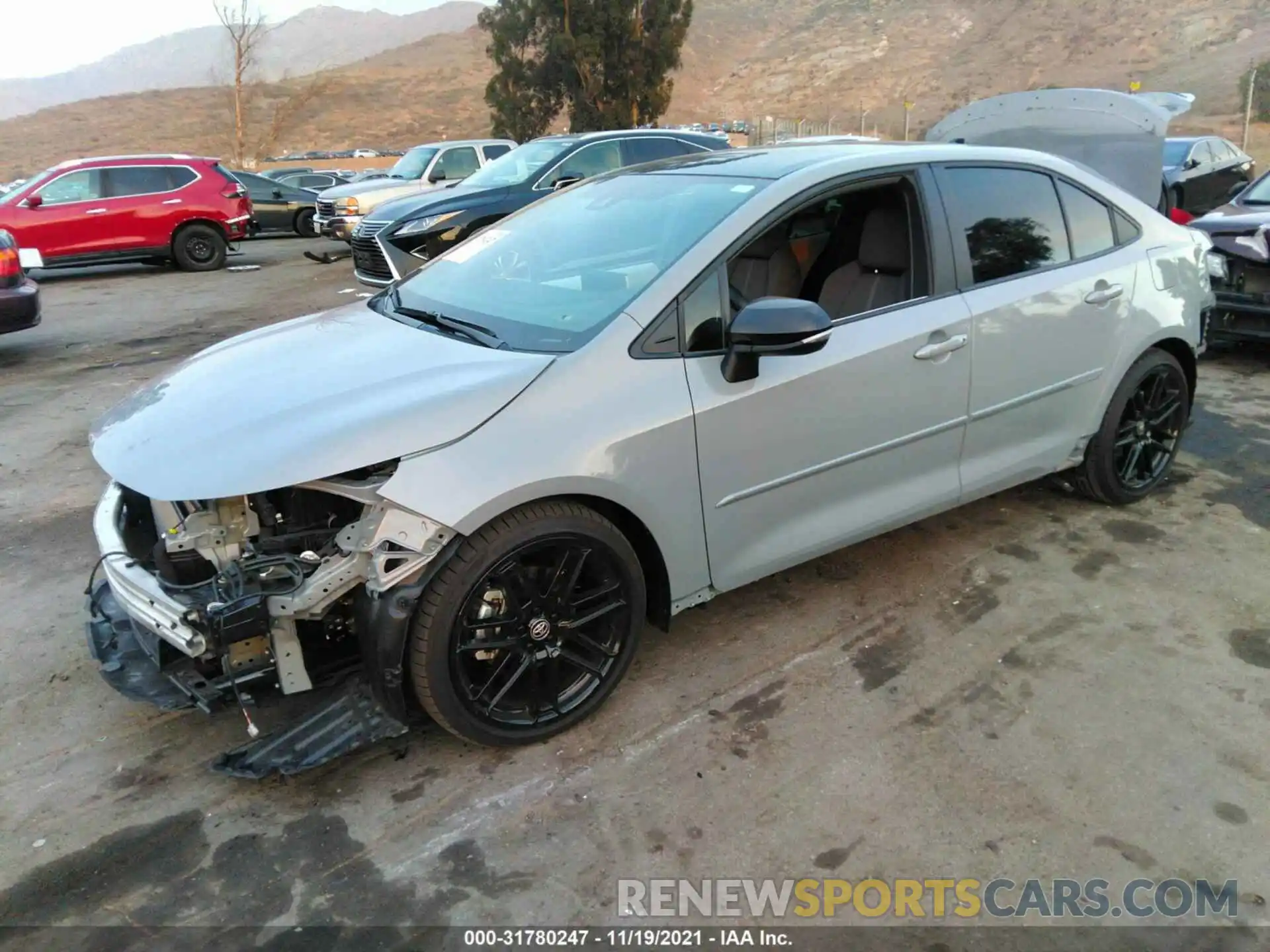 2 Photograph of a damaged car 5YFS4MCE1MP097247 TOYOTA COROLLA 2021