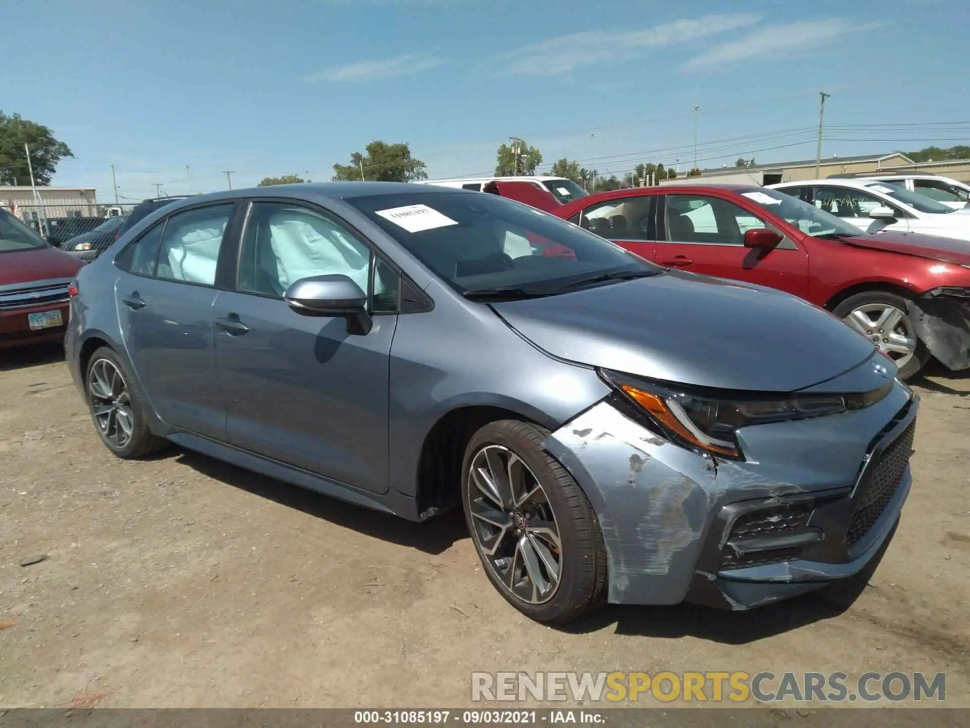 1 Photograph of a damaged car 5YFS4MCE2MP064404 TOYOTA COROLLA 2021