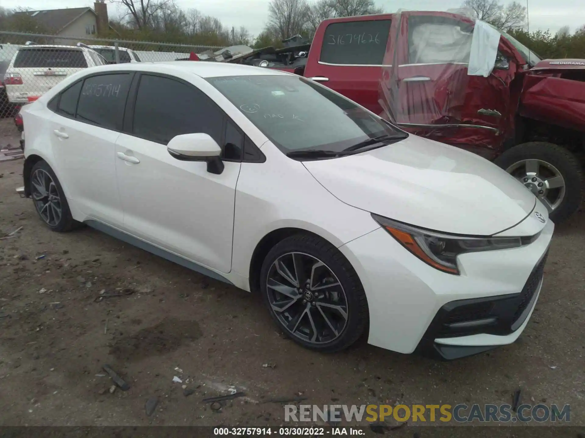 1 Photograph of a damaged car 5YFS4MCE2MP066315 TOYOTA COROLLA 2021