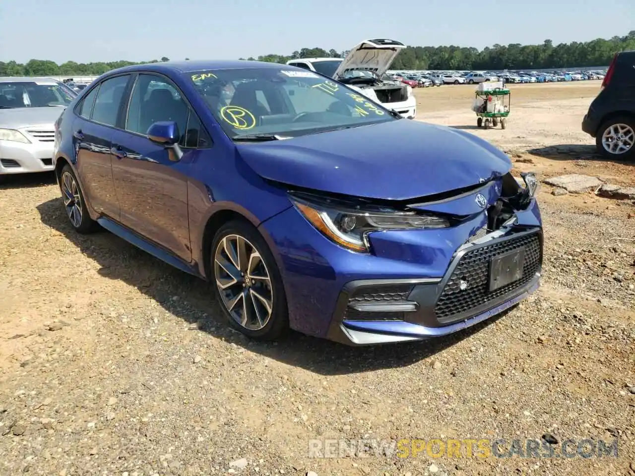 1 Photograph of a damaged car 5YFS4MCE2MP066914 TOYOTA COROLLA 2021