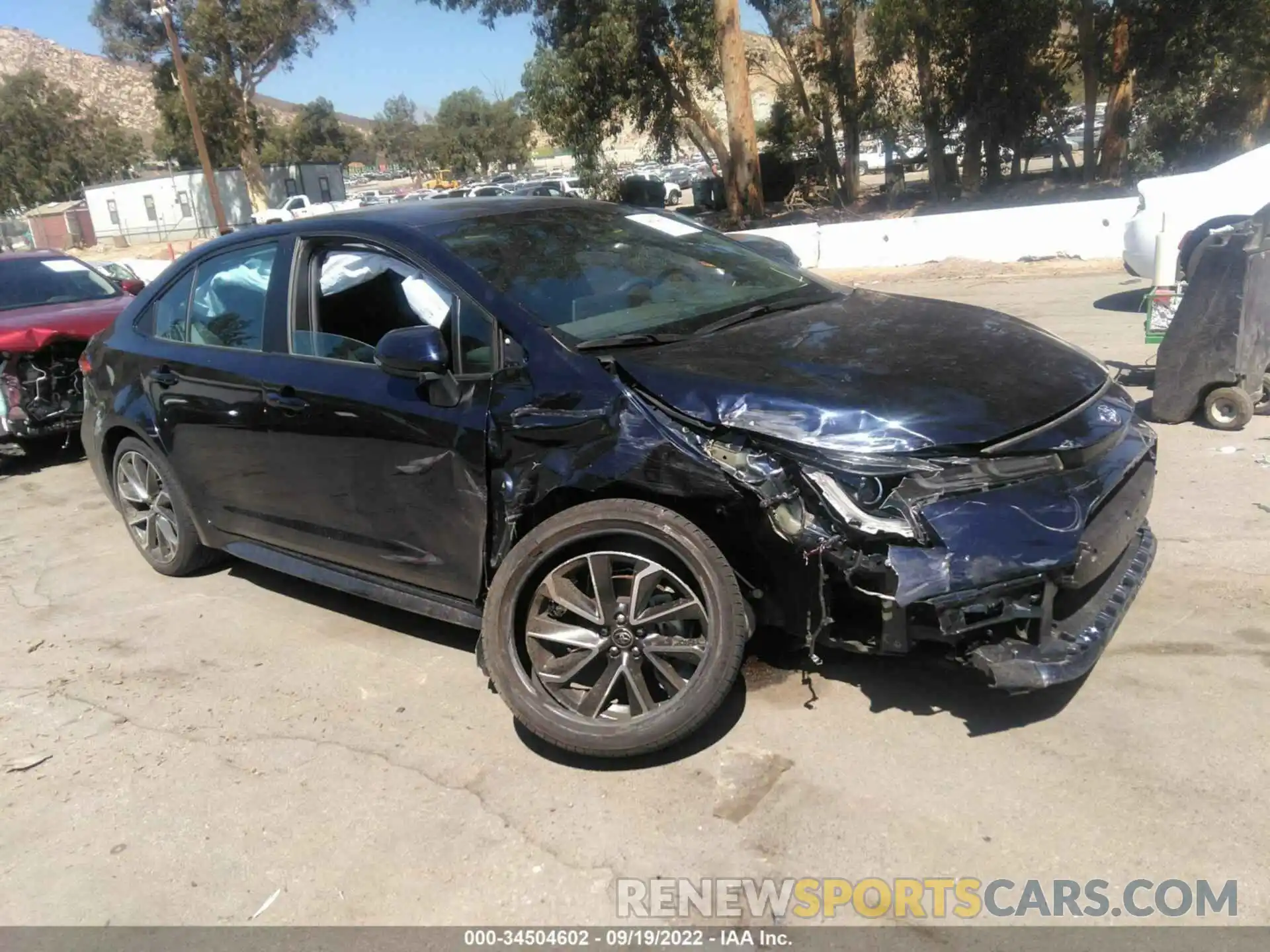 1 Photograph of a damaged car 5YFS4MCE2MP067156 TOYOTA COROLLA 2021