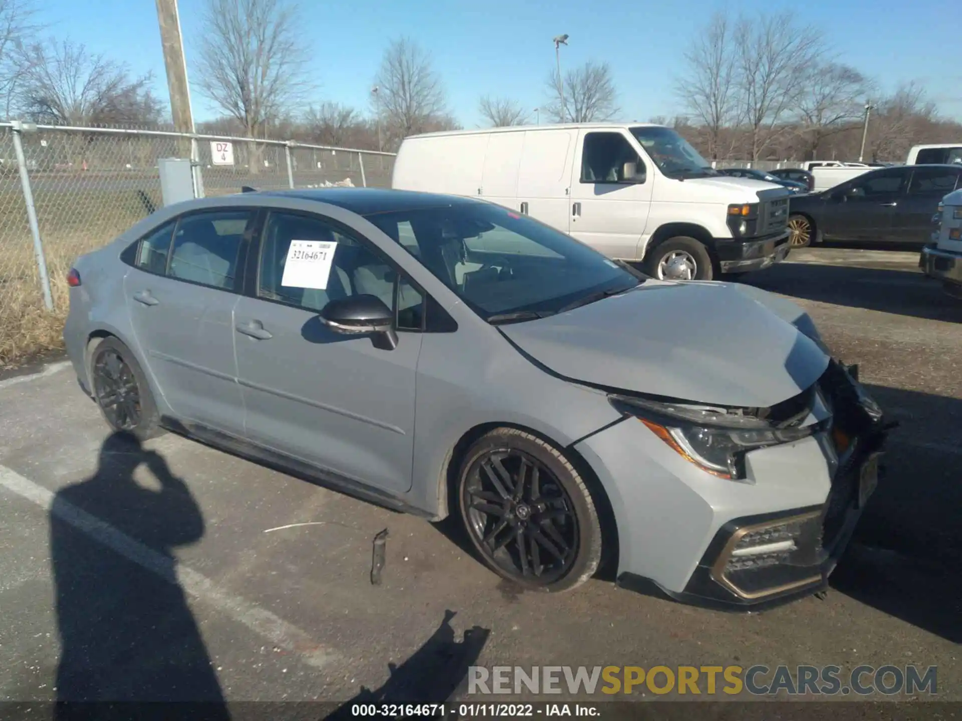 1 Photograph of a damaged car 5YFS4MCE2MP069246 TOYOTA COROLLA 2021