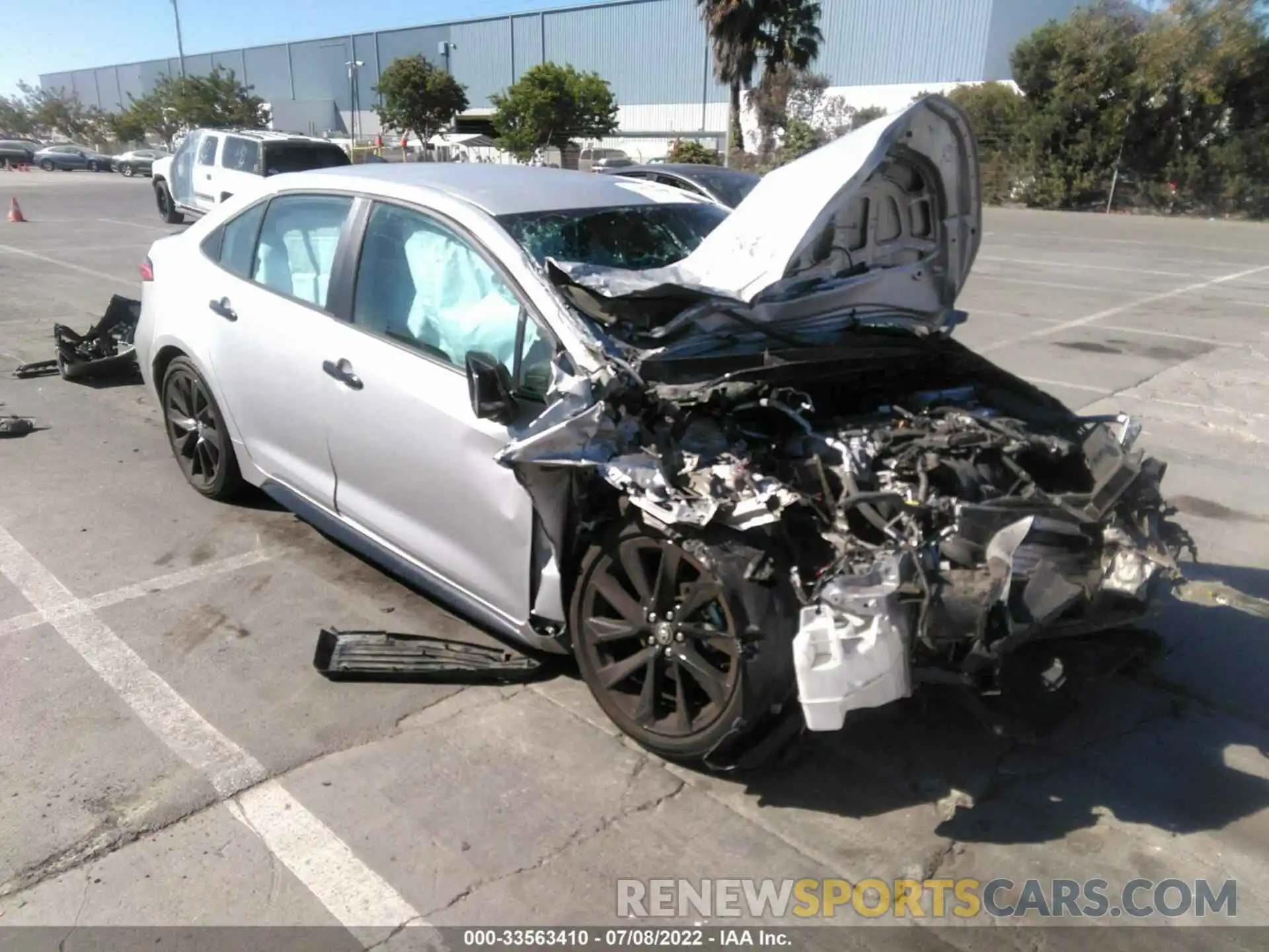 1 Photograph of a damaged car 5YFS4MCE2MP070039 TOYOTA COROLLA 2021