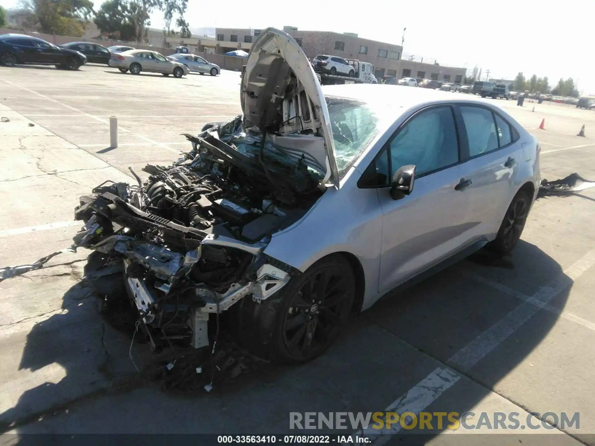 2 Photograph of a damaged car 5YFS4MCE2MP070039 TOYOTA COROLLA 2021